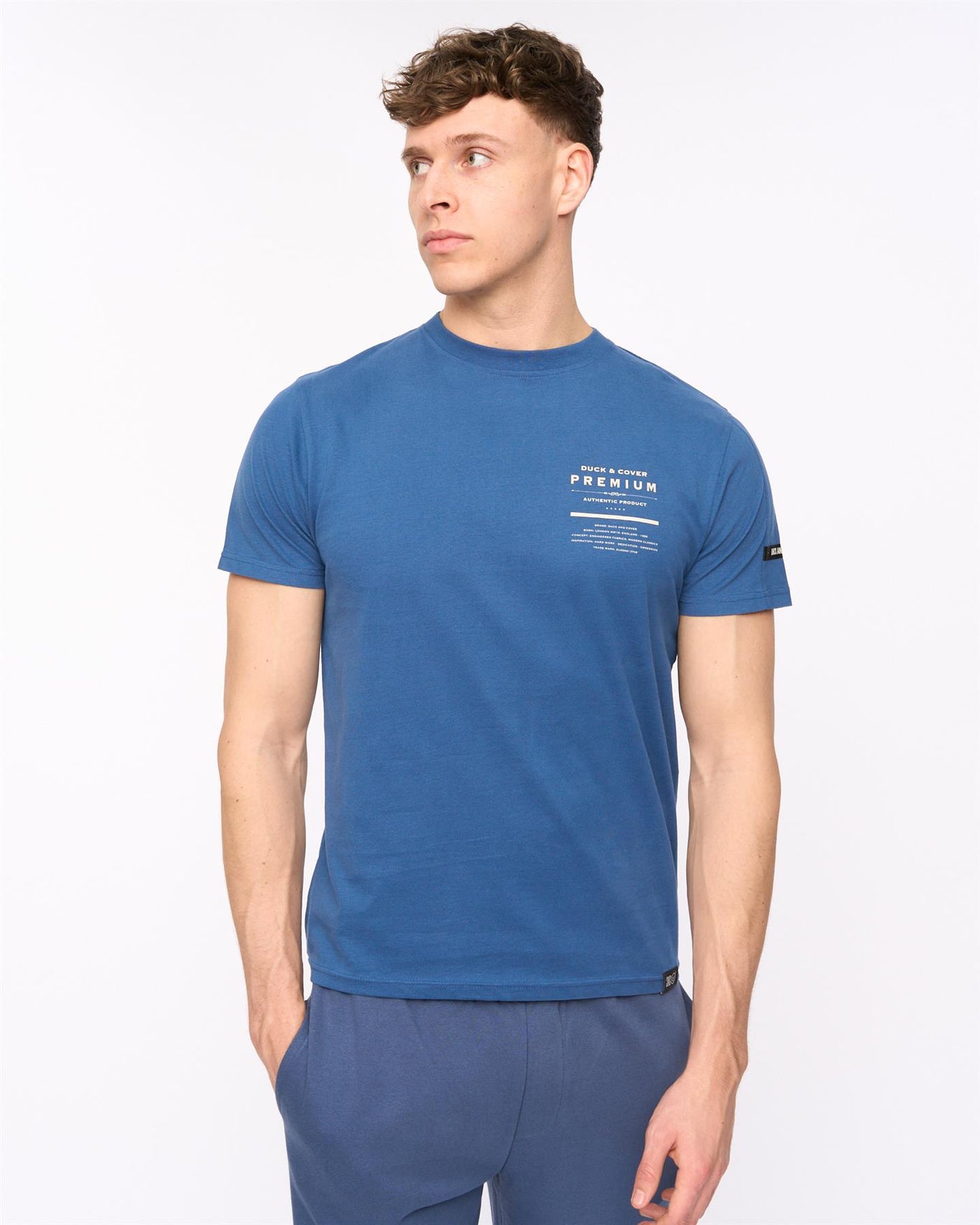 Mens Rayland T-Shirt Denim Blue