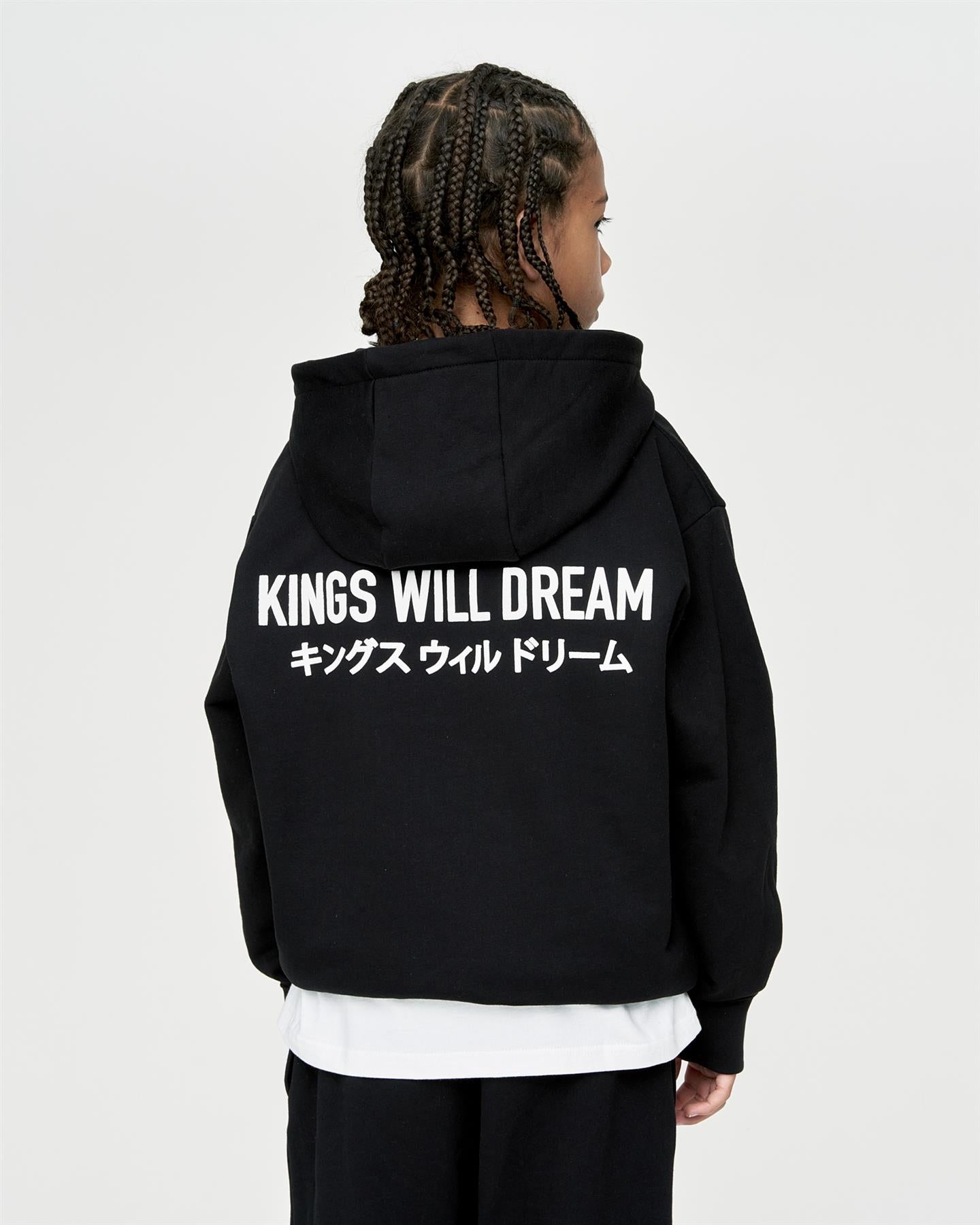 Kids Boys Studio Duo Line Hoodie Black