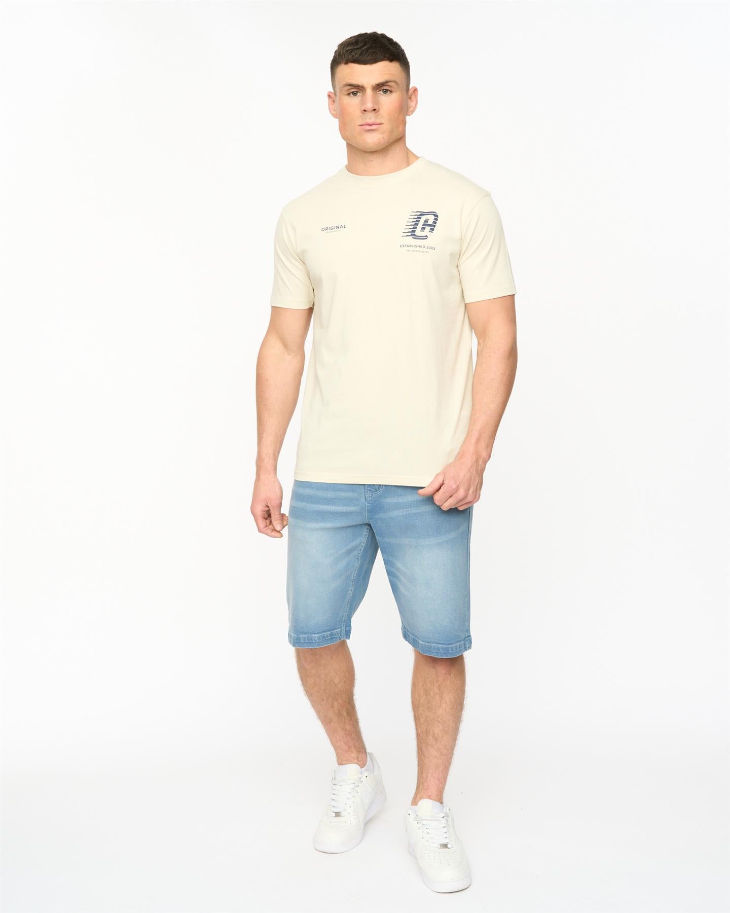 Mens Kamaline Denim Shorts Light Wash