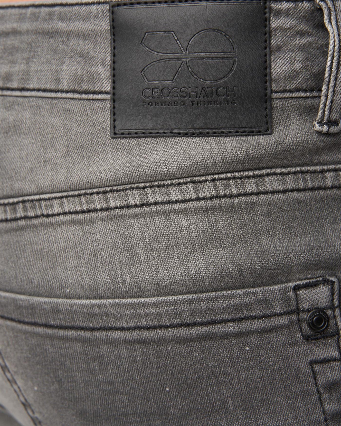 Mens Svelte Slim Fit Stretch Jeans Grey Wash