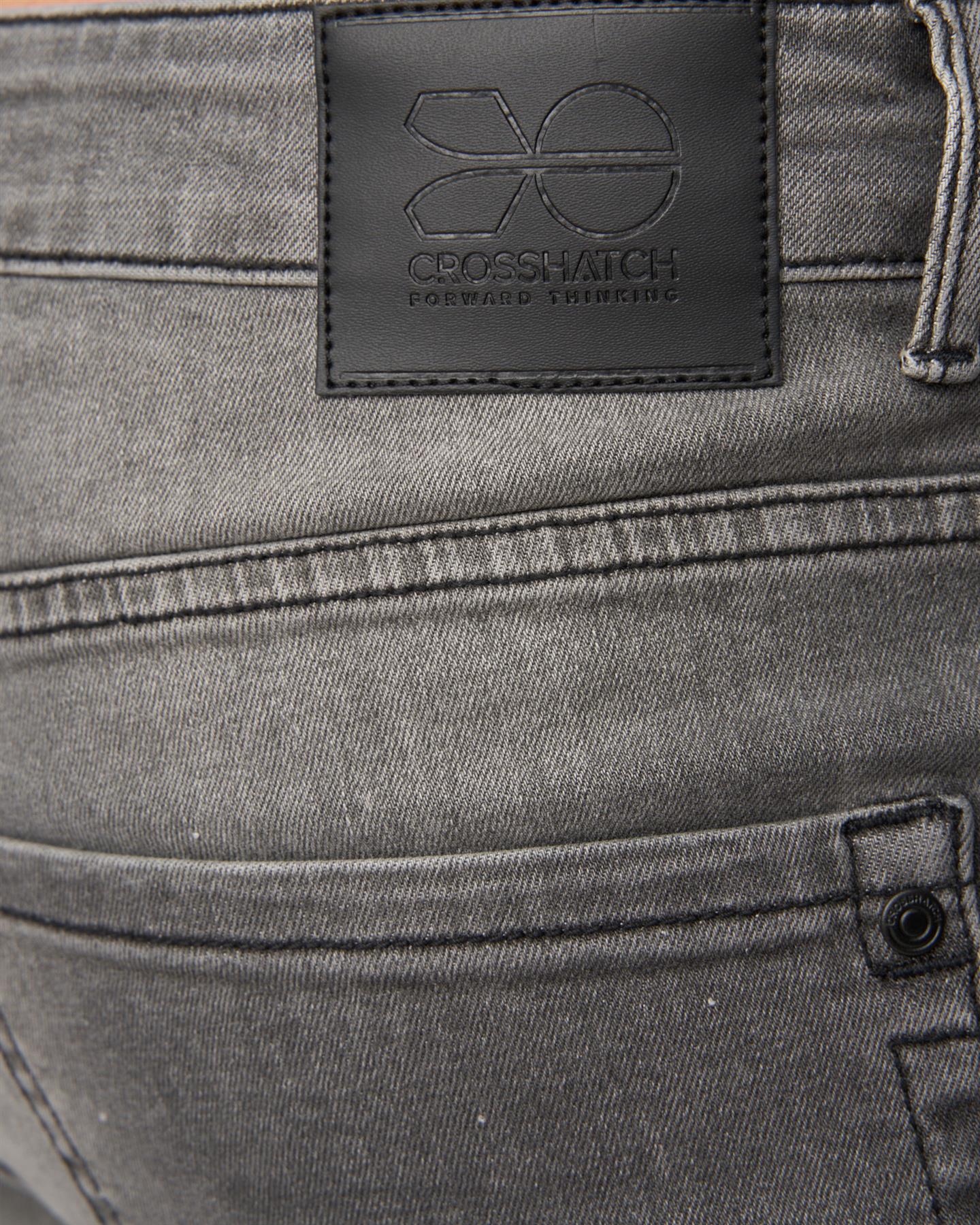 Mens Svelte Slim Fit Stretch Jeans Grey Wash