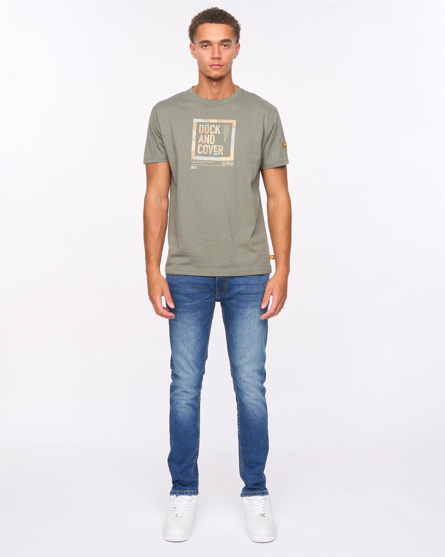 Mens Maylead Slim Fit Jeans Stone Wash