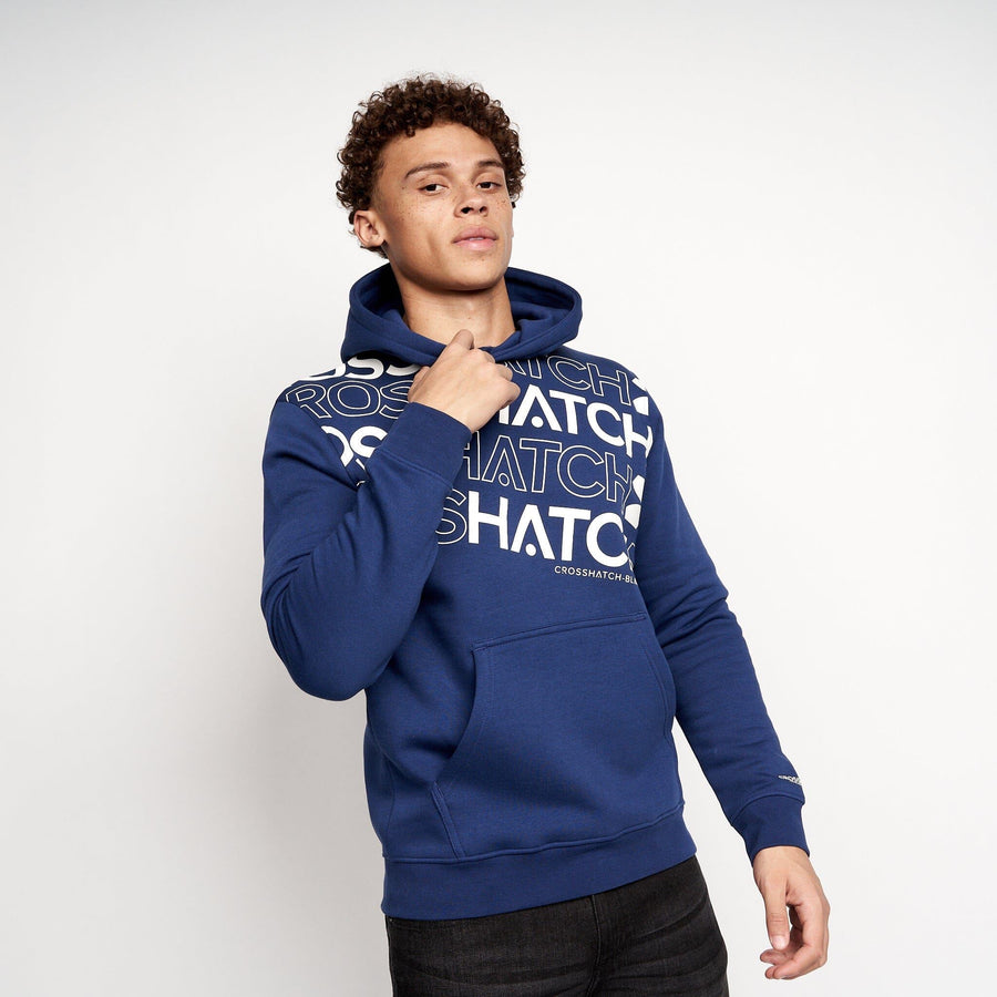 Mens Hensal Hoodie 2pk Navy/White