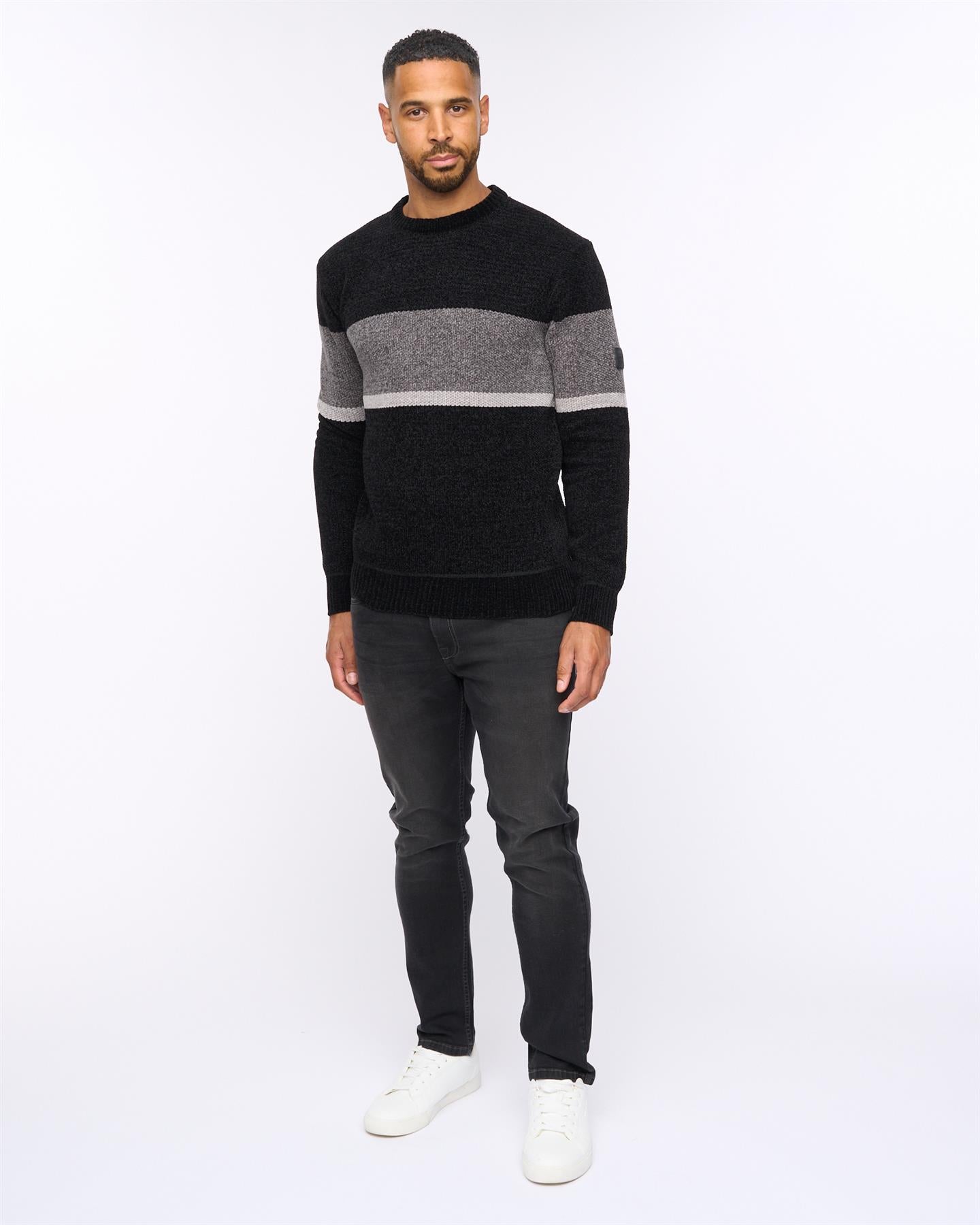Mens  Kirkman Crew Knit Black
