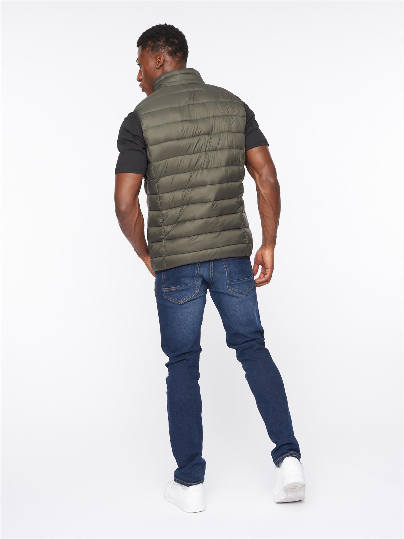Mens Gattering Gilet Olive