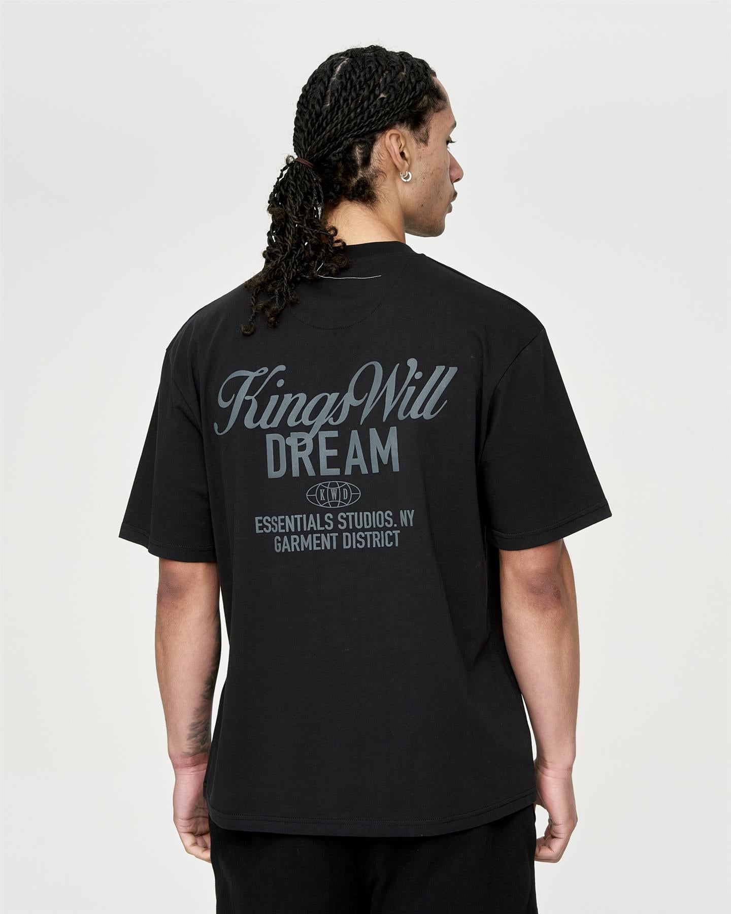Mens Studio Scripted T-Shirt Black