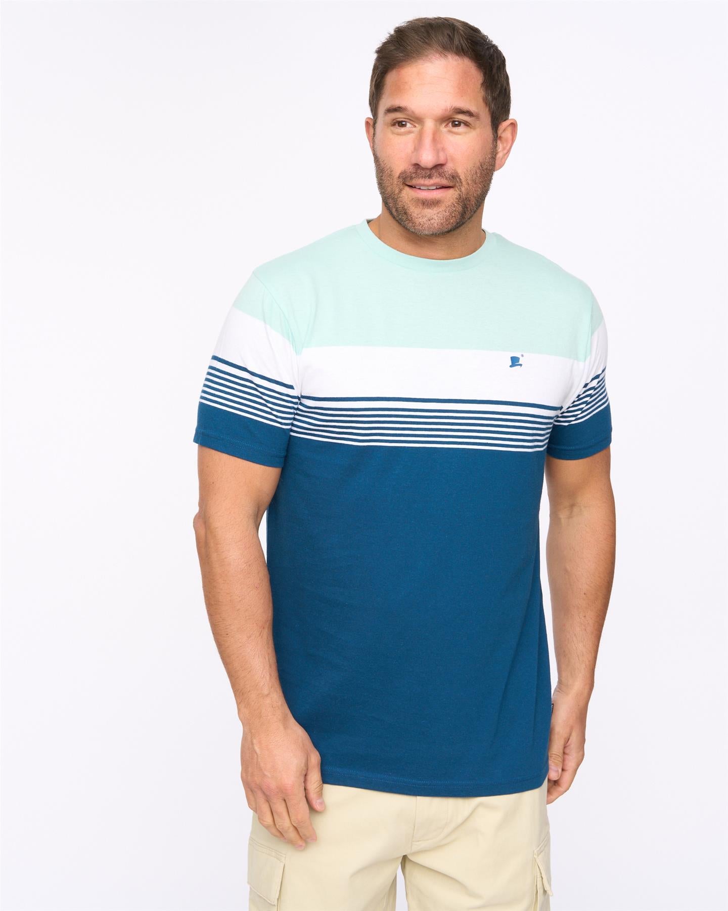 Mens Portmen T-Shirt Mid Blue