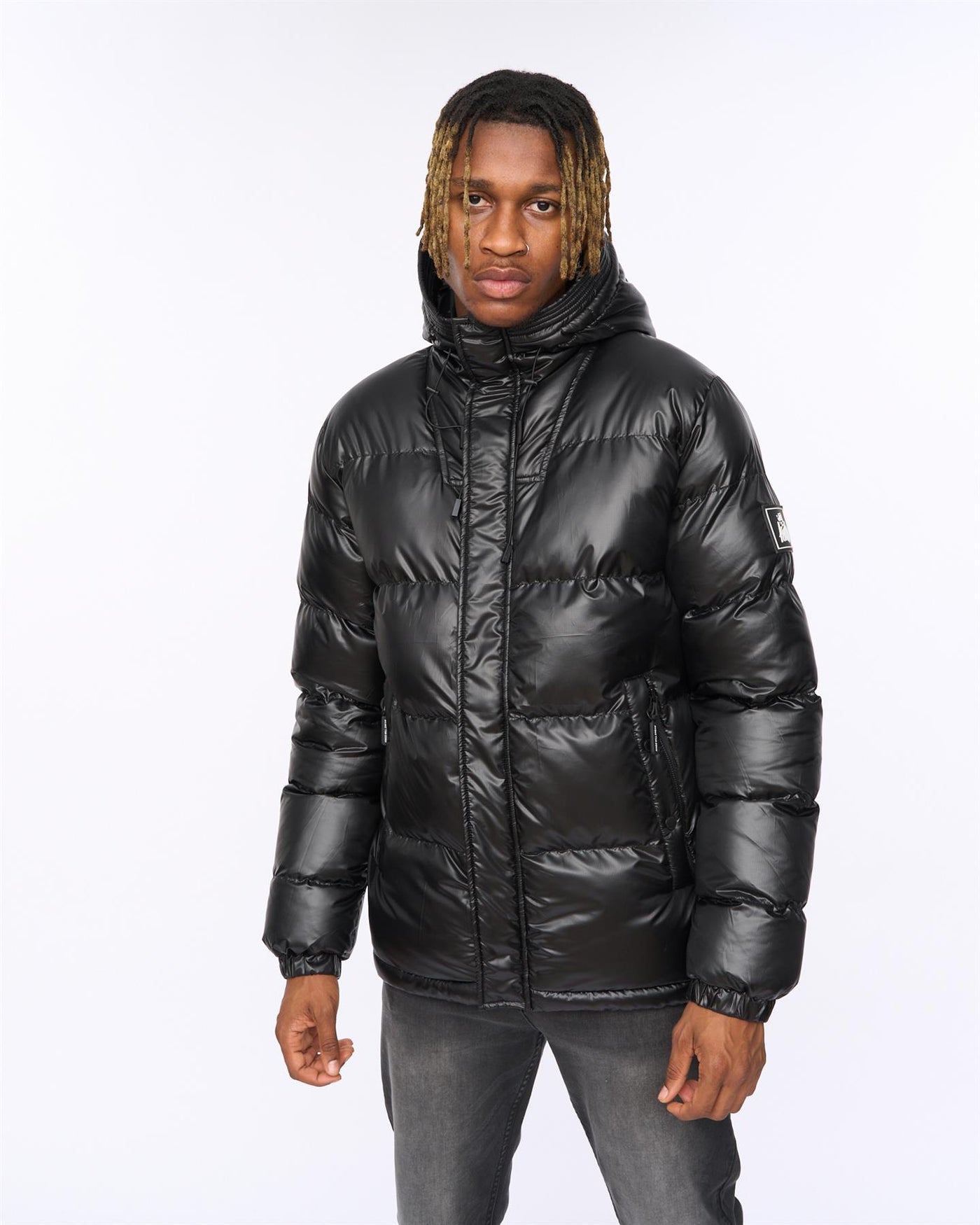 Mens Welcome Puffer Jacket Black