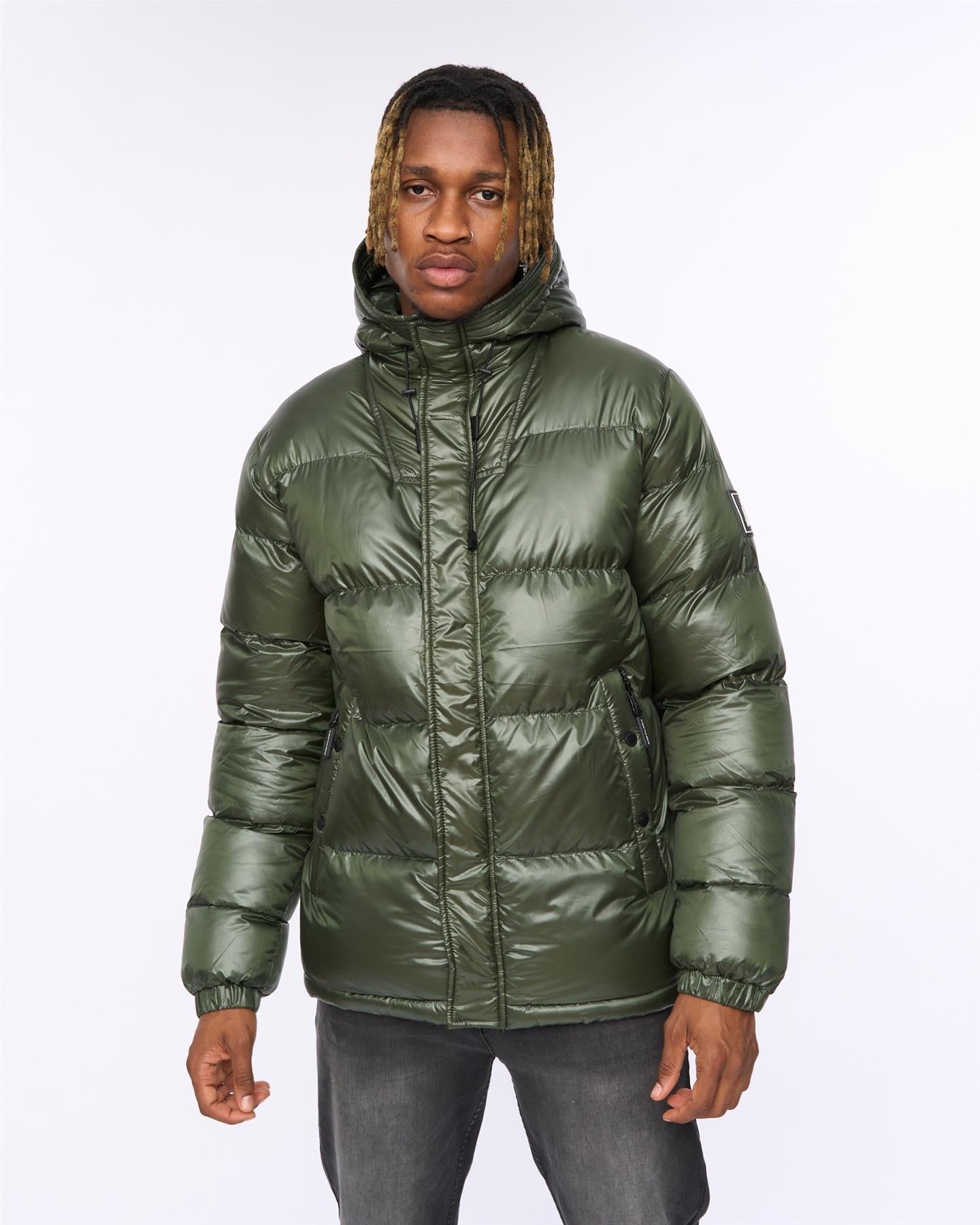 Mens Welcome Puffer Jacket Olive