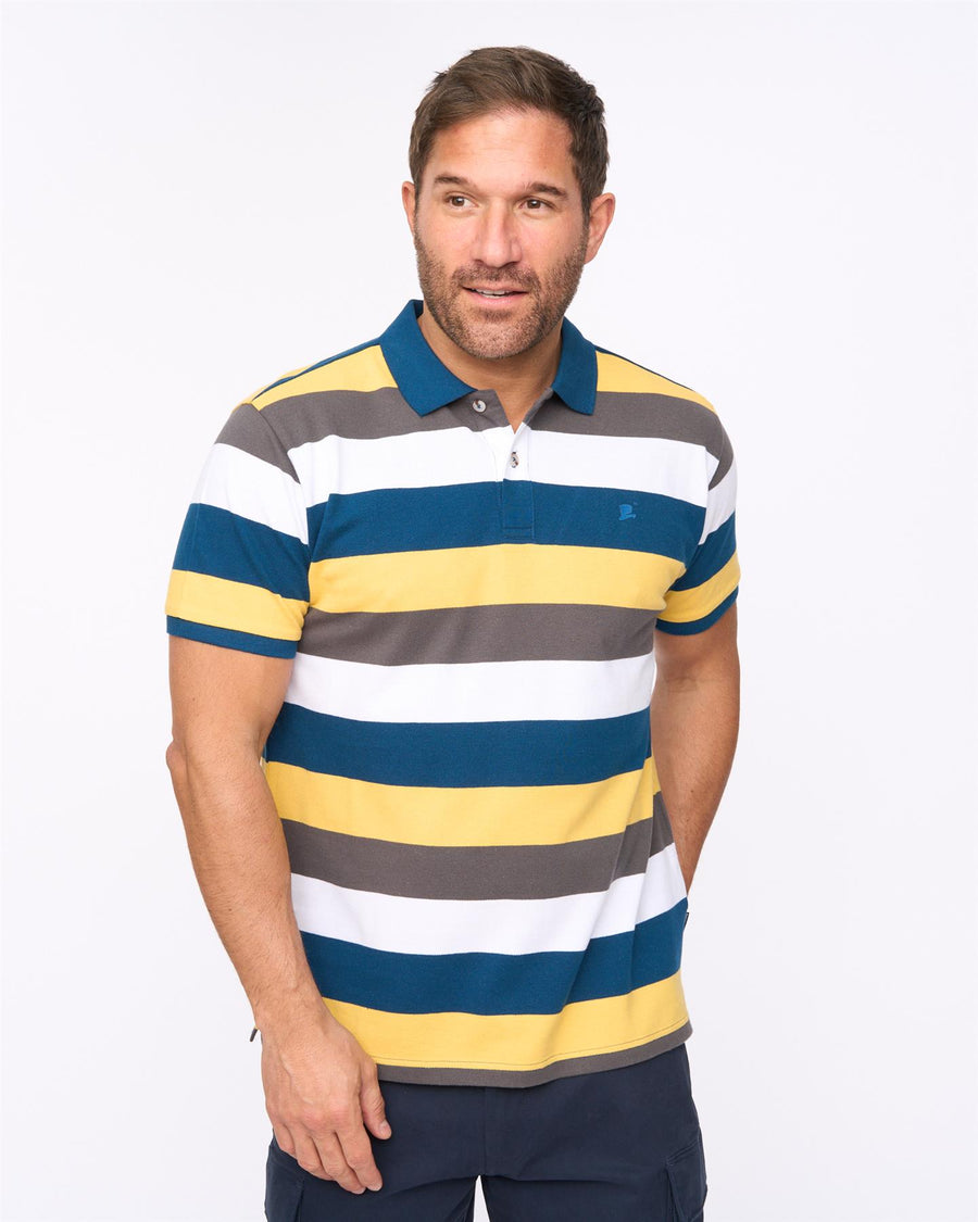 Mens Hadley Polo Mid Blue