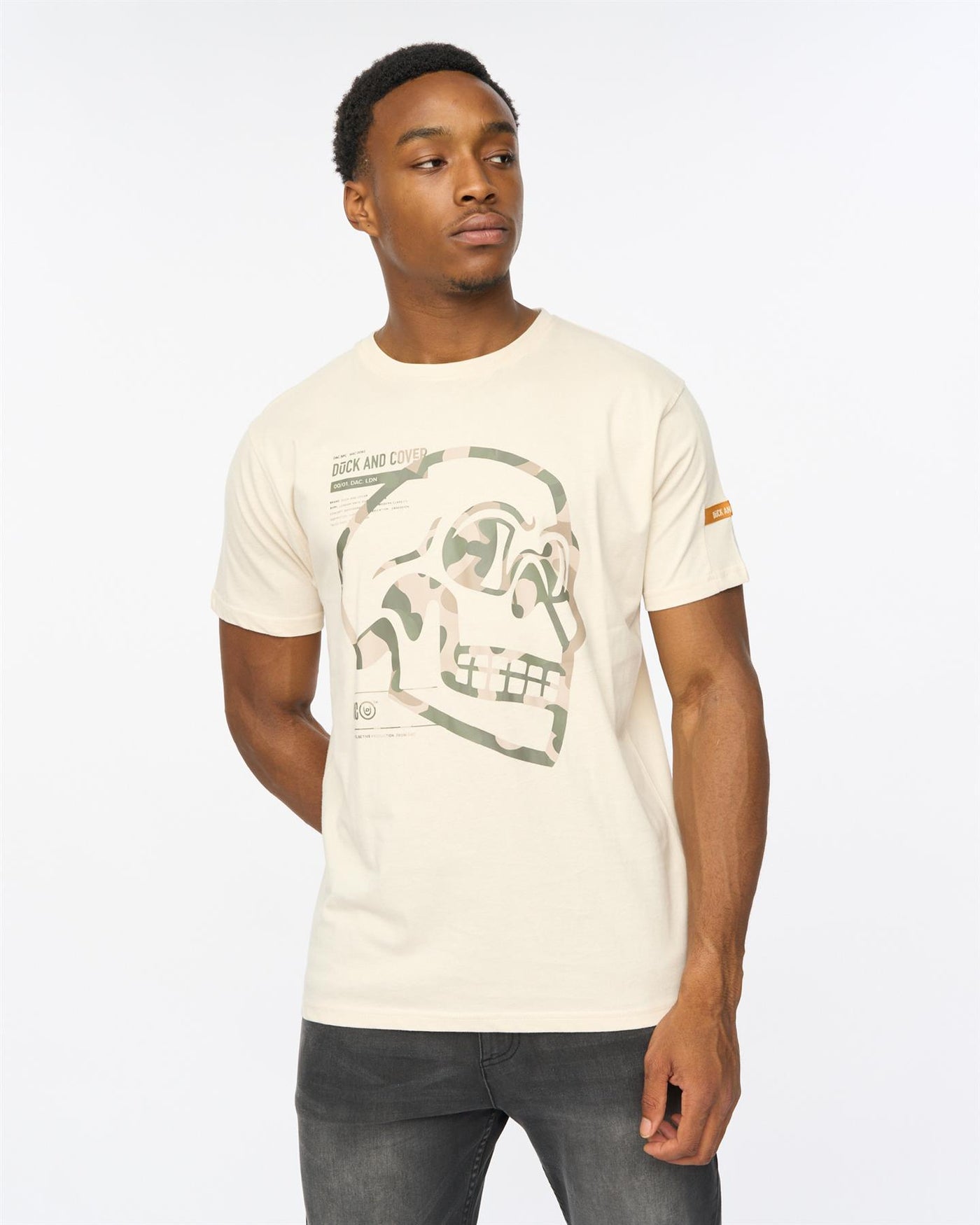 Mens Skullmatic T-Shirt Off White