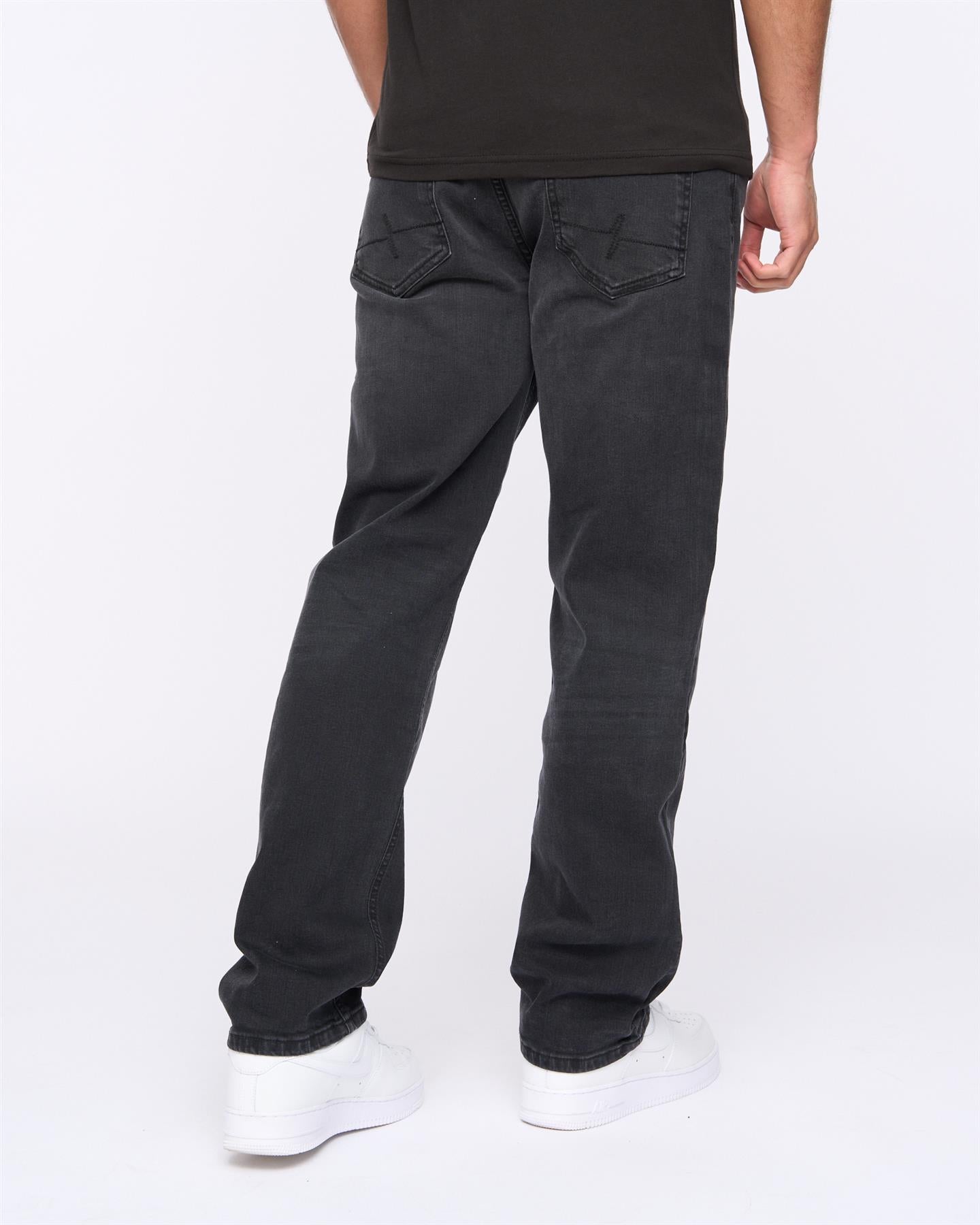 Mens Breeze Straight Fit Jeans Black Wash