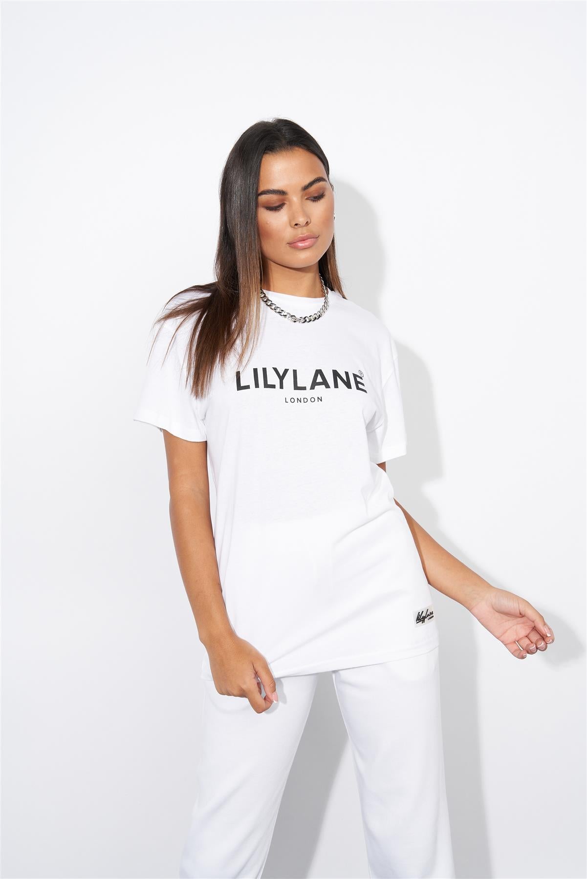 Ladies Lily Lane Eliana T-Shirt White