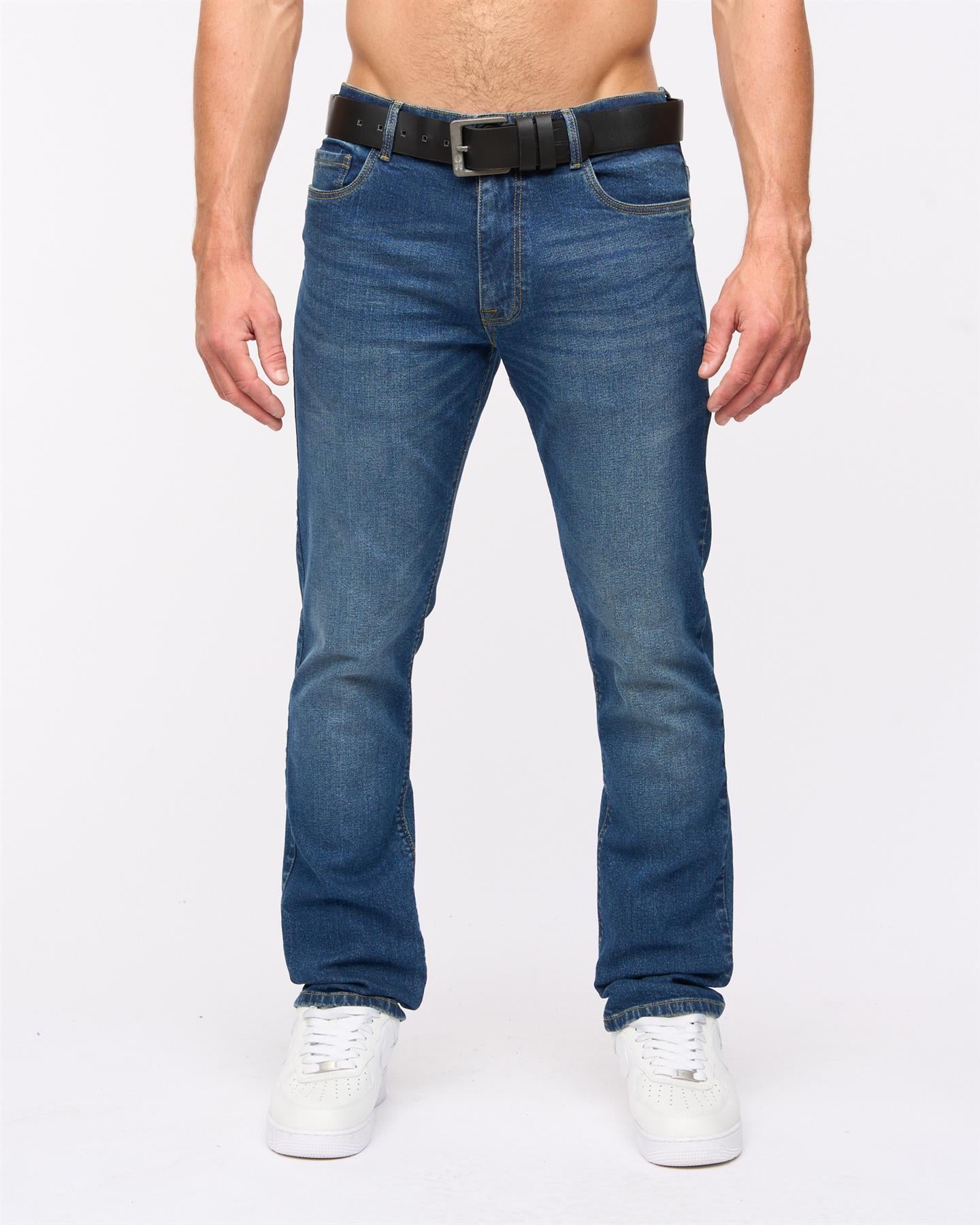 Cadman Straight Jeans Stone Wash