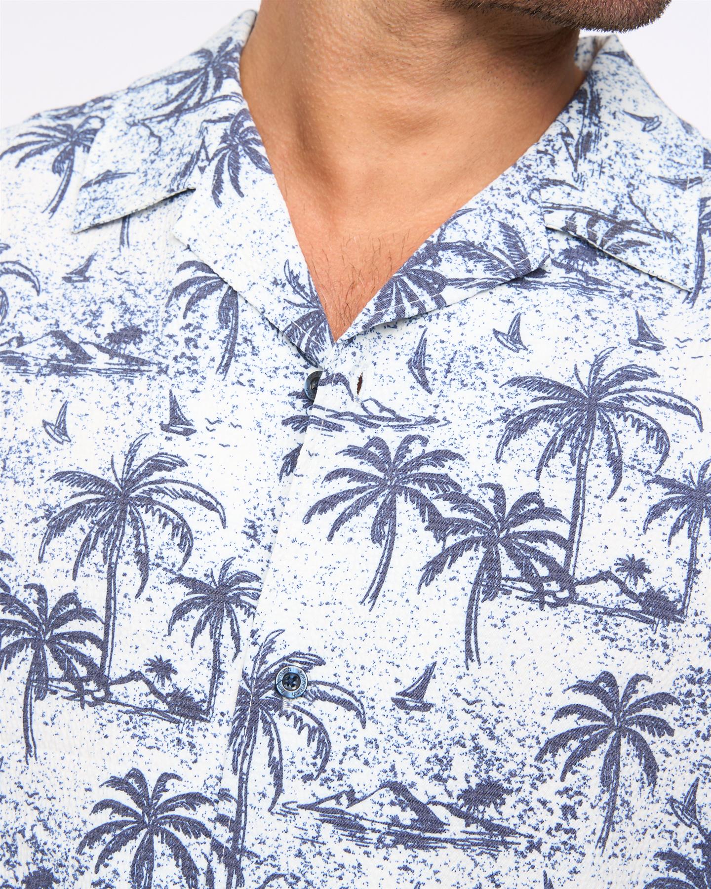 Mens Arecas Short Sleeve Shirt White