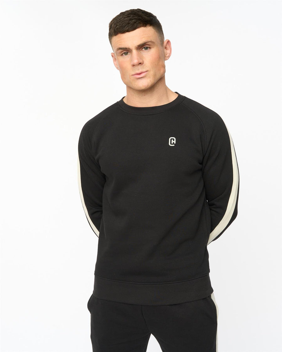 Mens Cresswill Crew Sweat Black