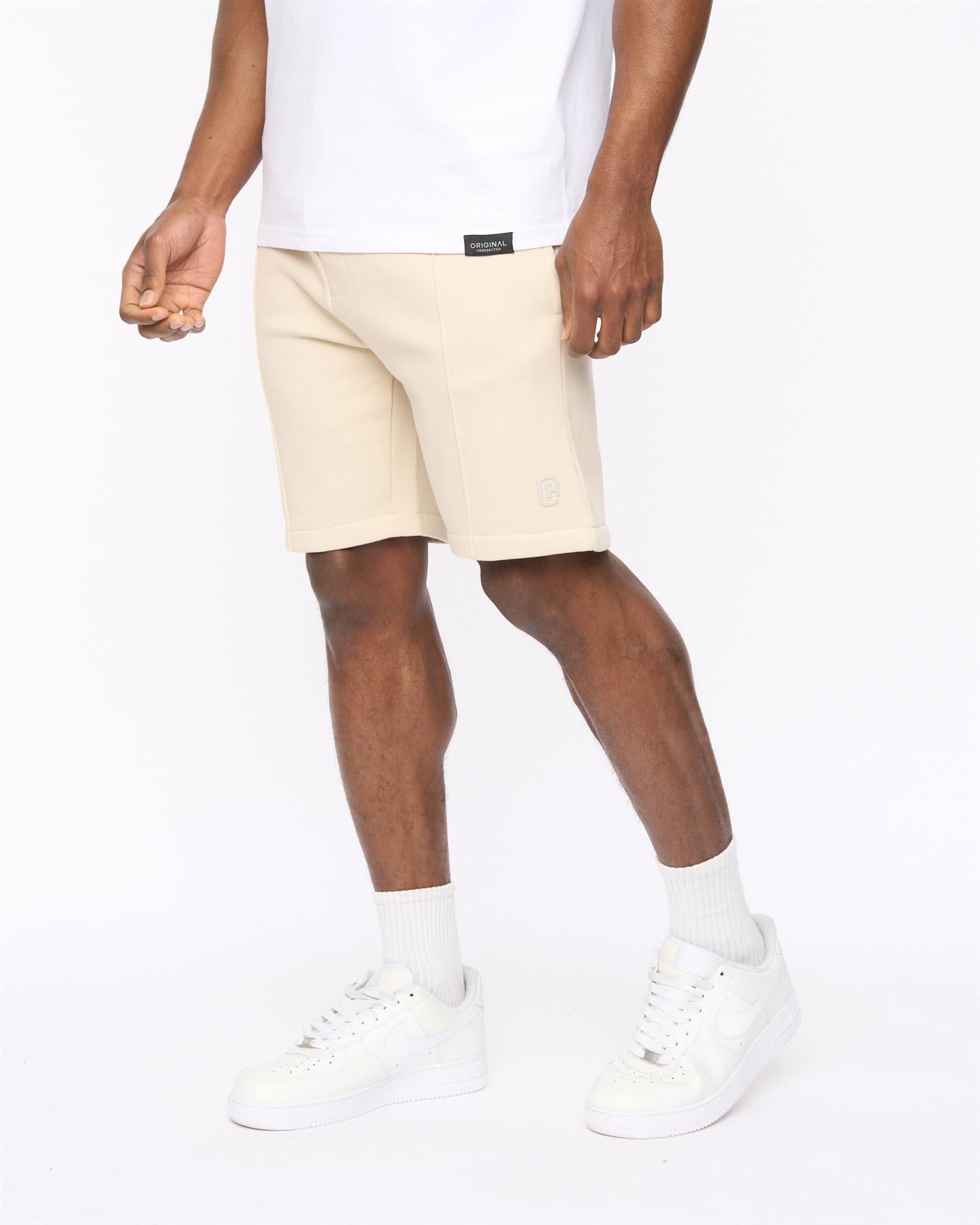 Mens Bardon Jog Shorts Light Stone