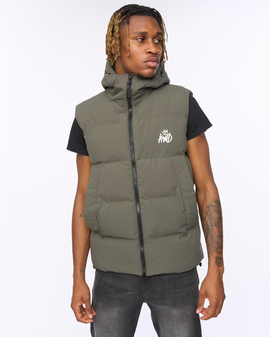 Mens Nahjo Gilet Olive