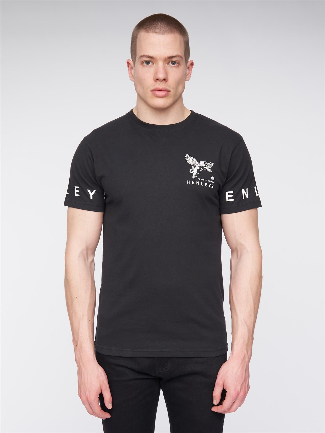 Mens Henflare T-Shirt Black