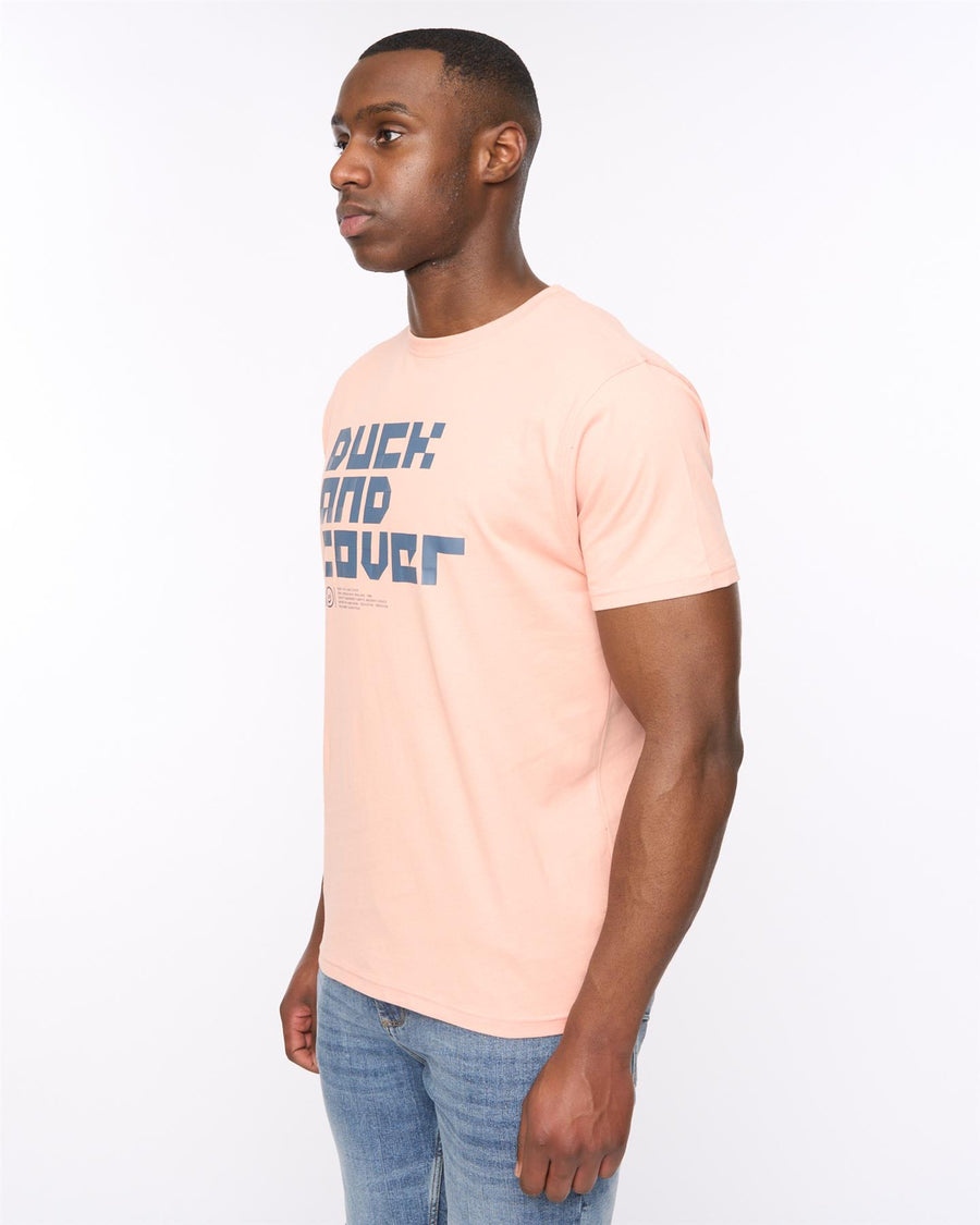 Mens Bloxx T-Shirt Coral