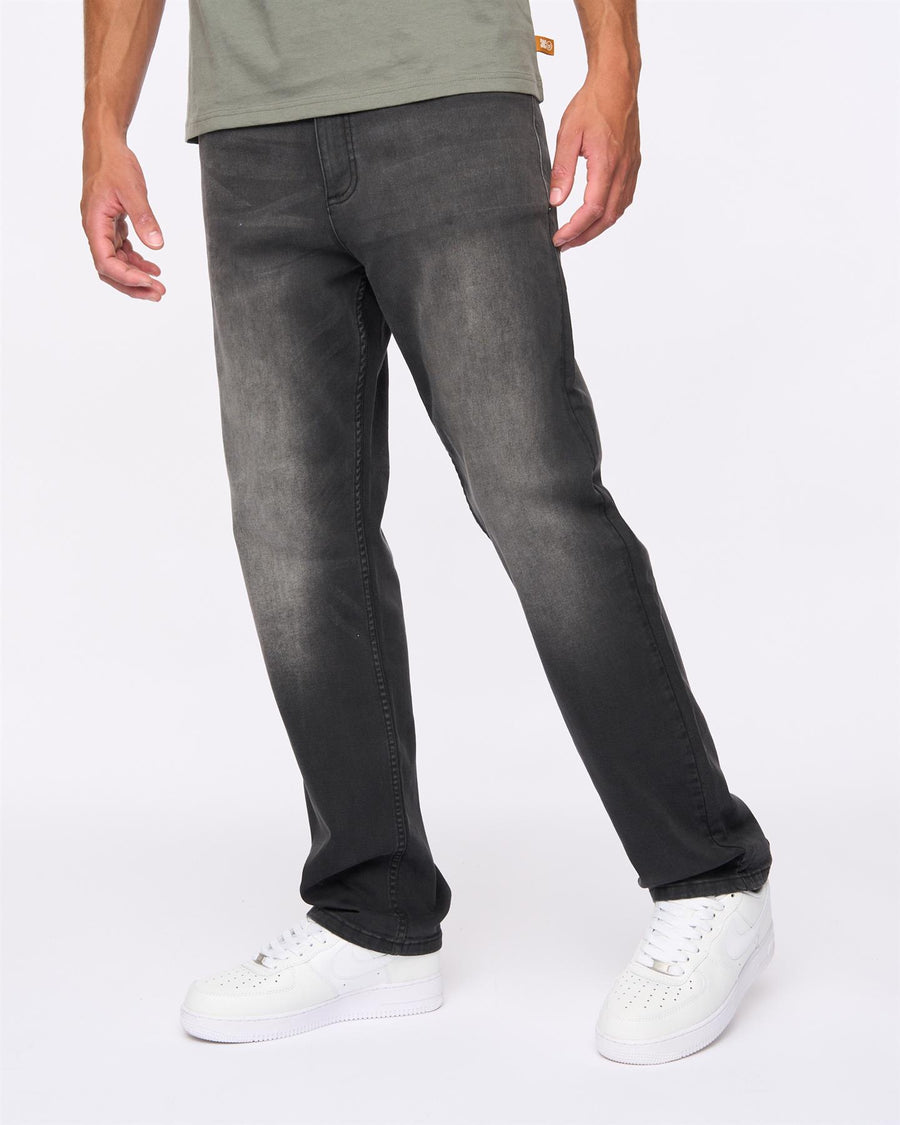 Mens Rushawn Relaxed Fit Jeans Black