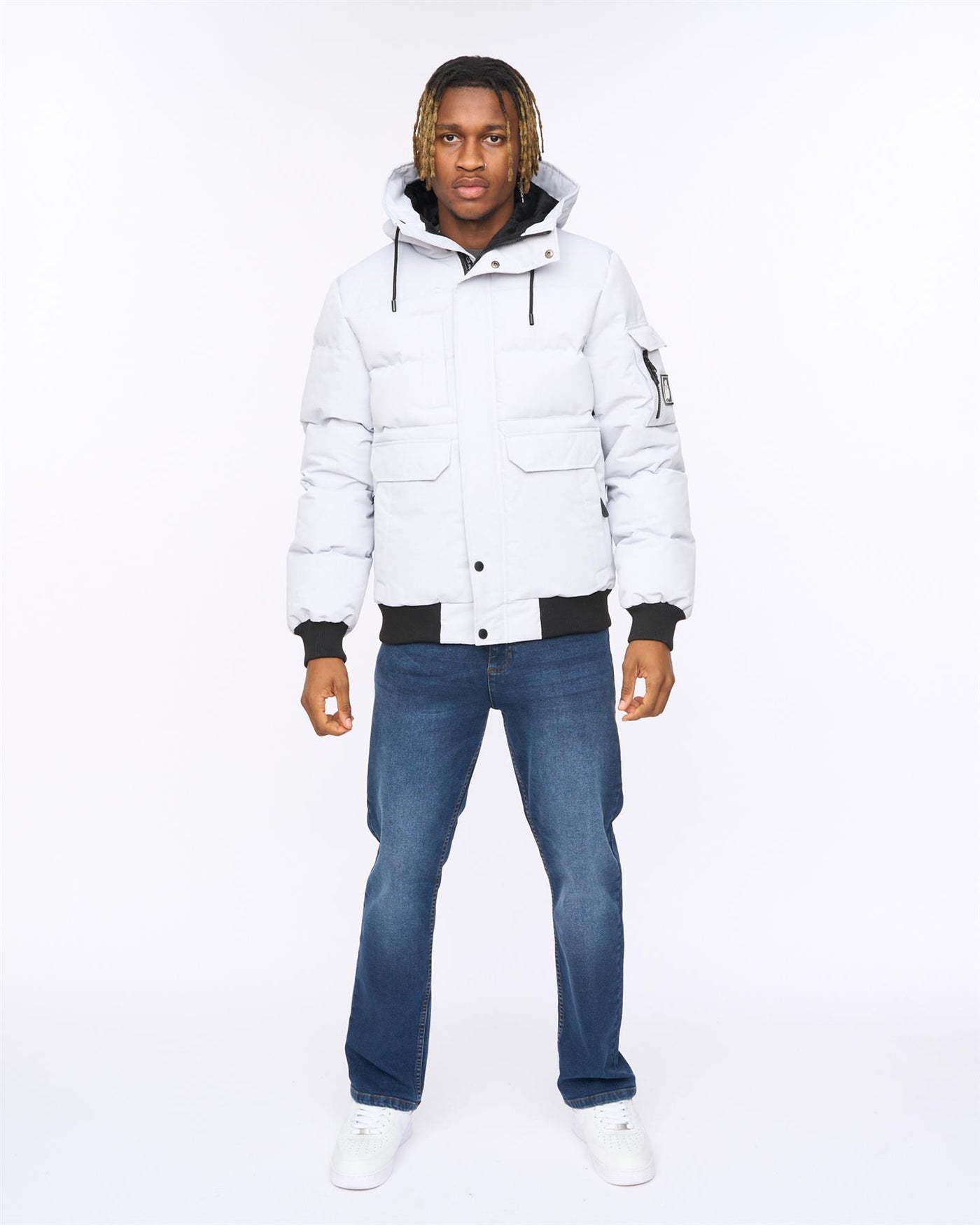 Mens Wakaday Bomber Jacket Putty