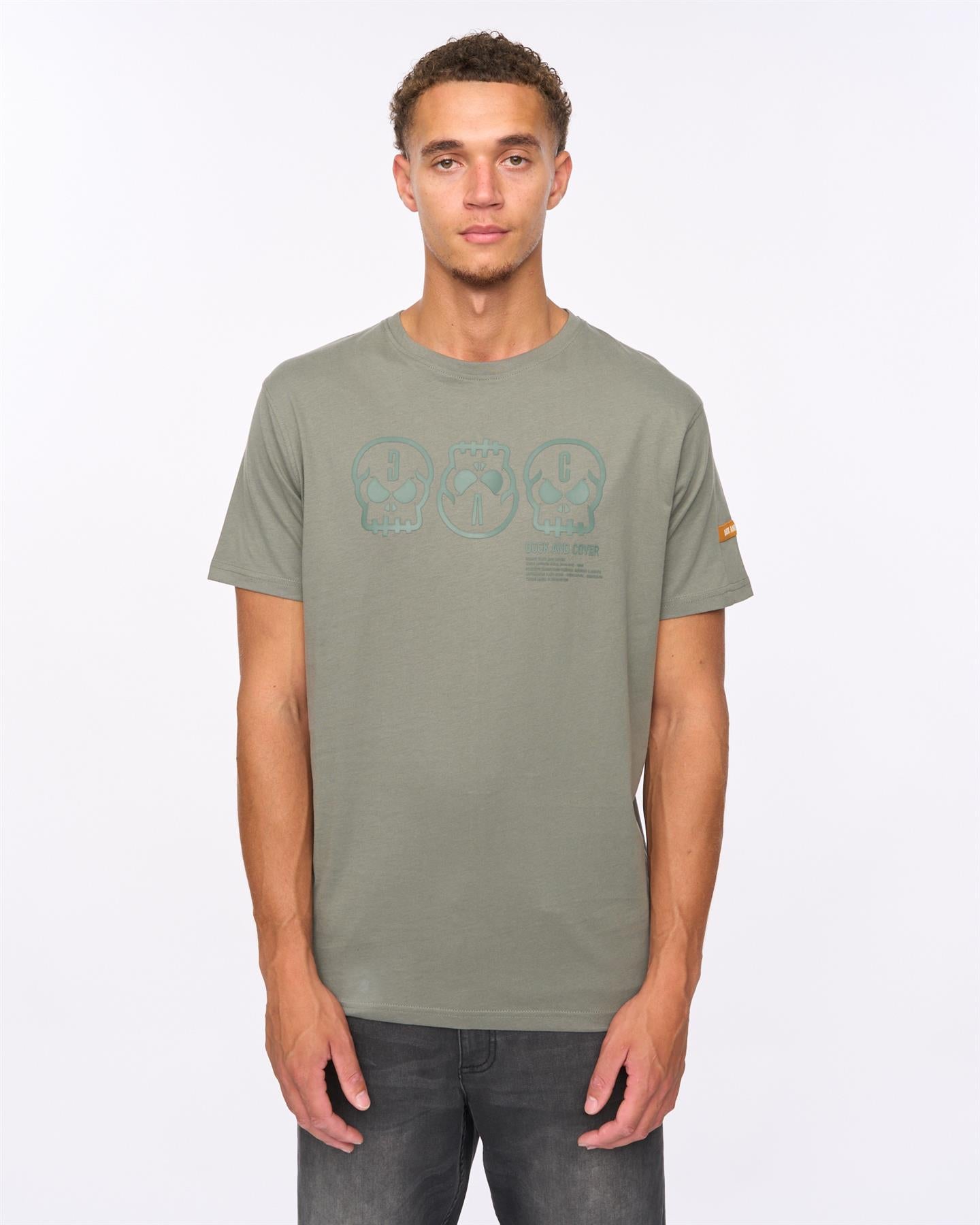 Mens Deltamans T-Shirt Dark Olive