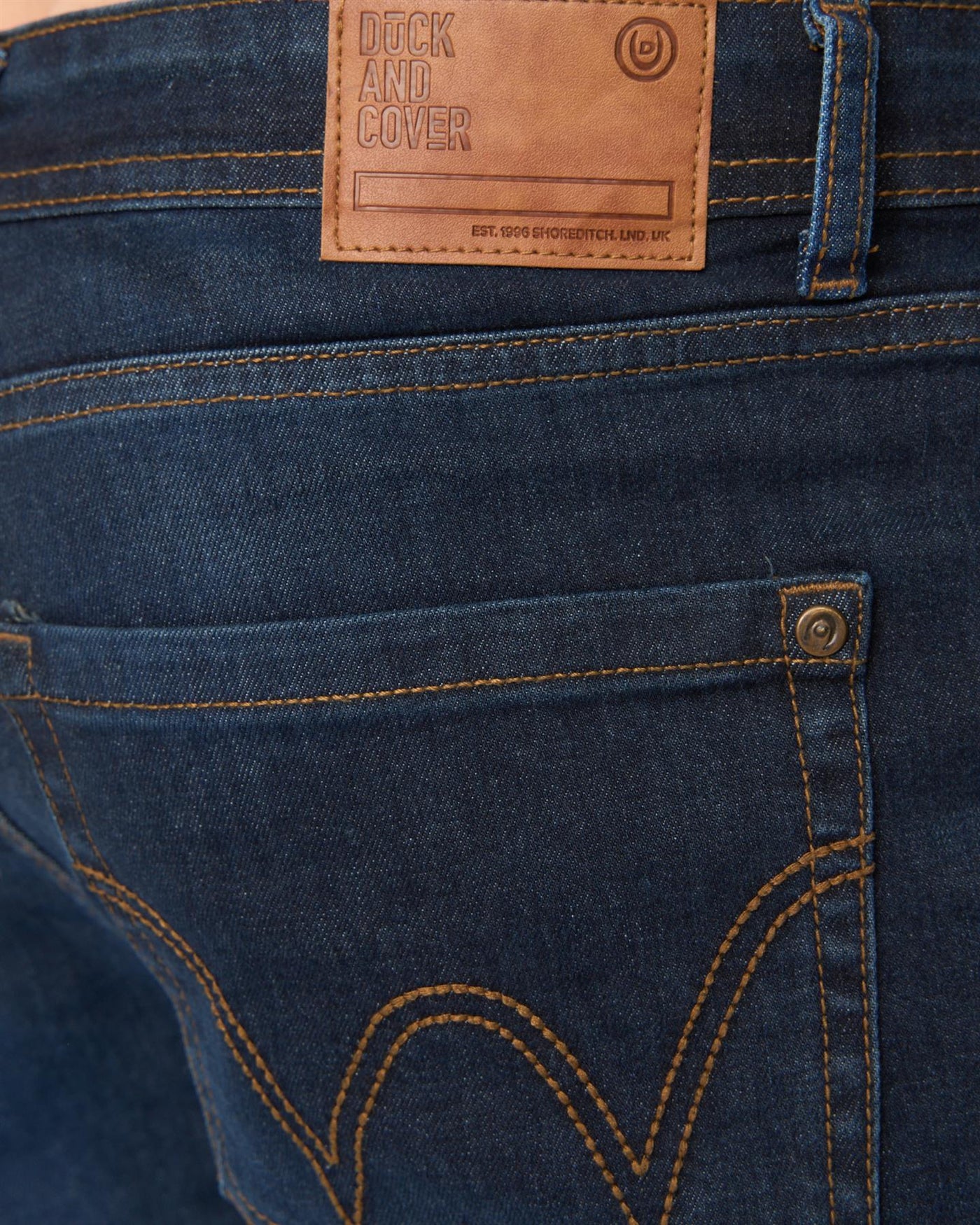 Mens Elix Straight Leg Jeans Dark Wash