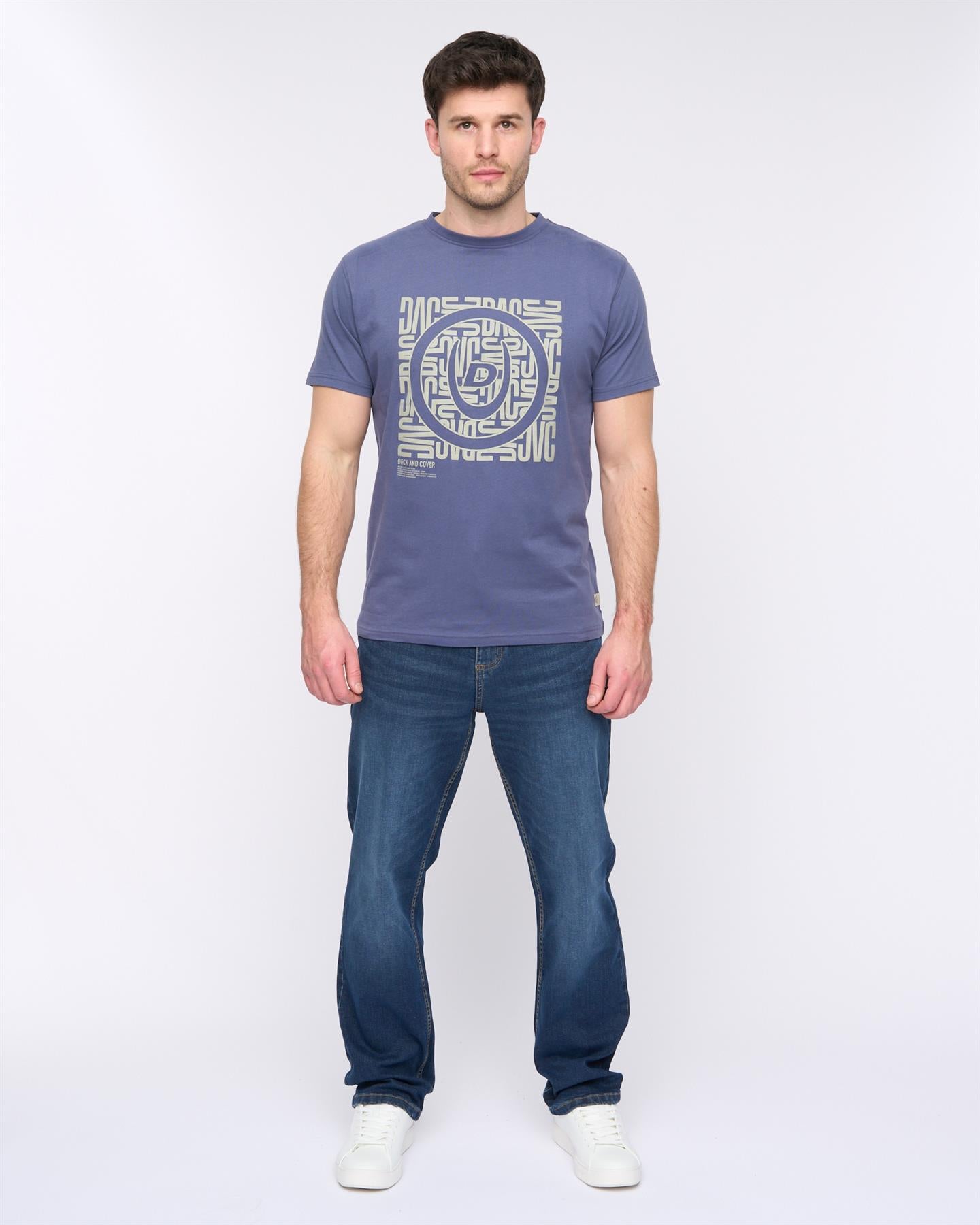 Mens Pixalate T-Shirt Navy