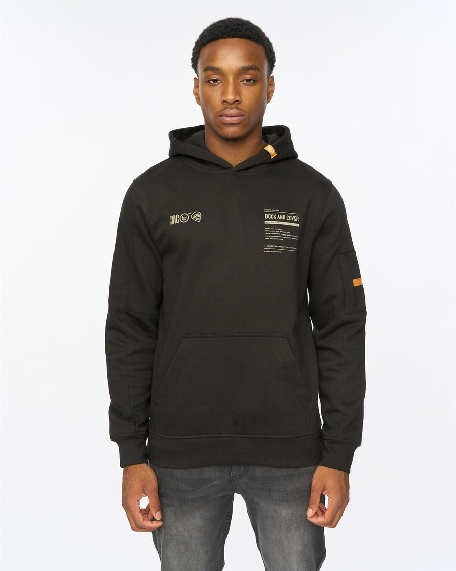 Mens Skullmatic Hoodie Black