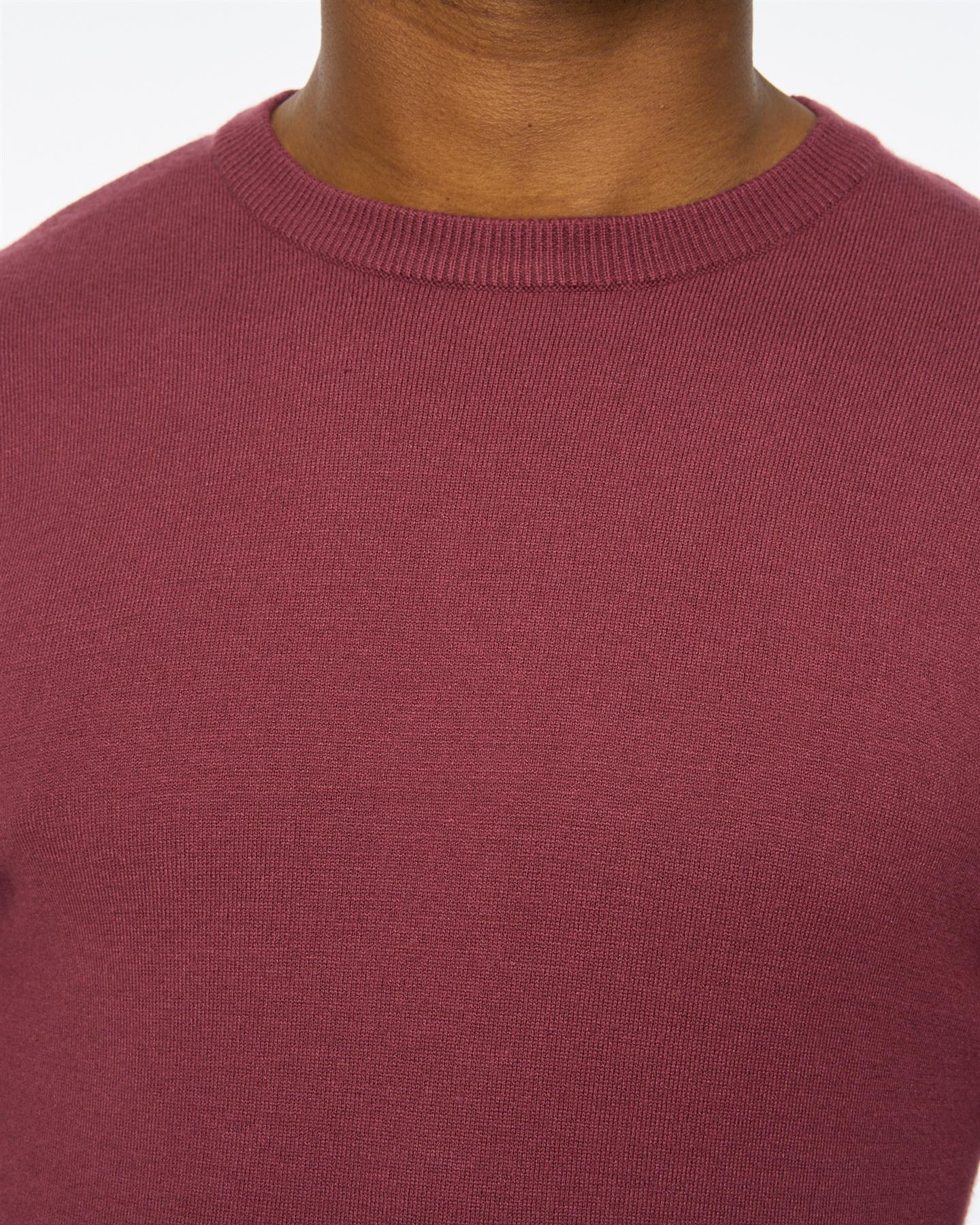 Mens Consenza Crew Knit Raisin