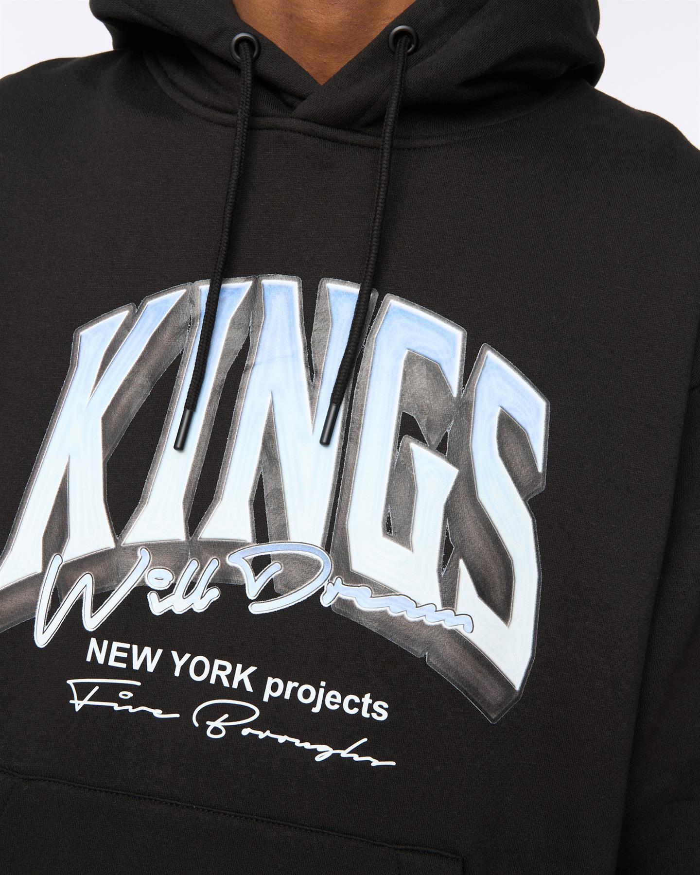 Mens Kingteam Hoodie Black