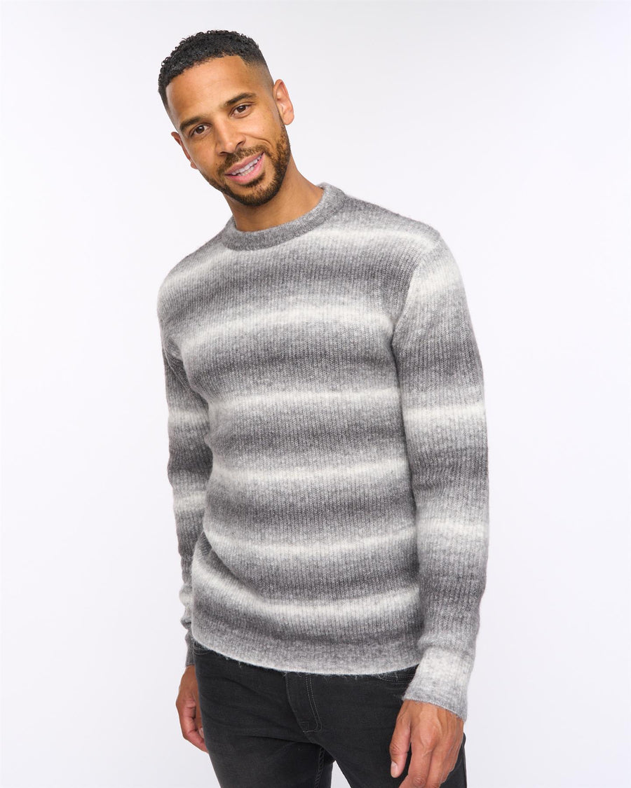 Ormonde Ombre Spacedye Jumper Charcoal
