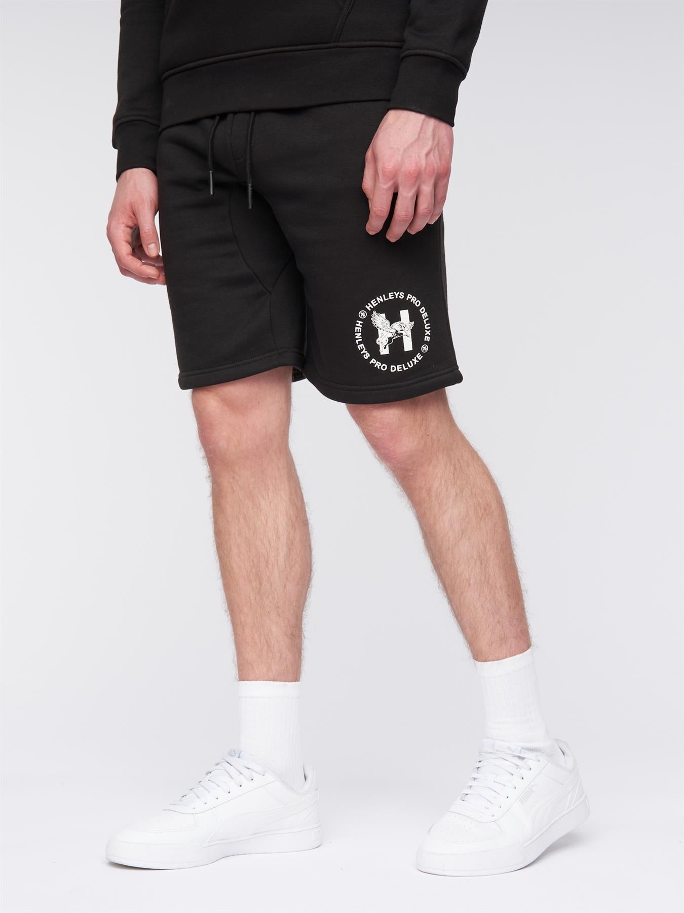 Mens Metafone Jog Shorts Black