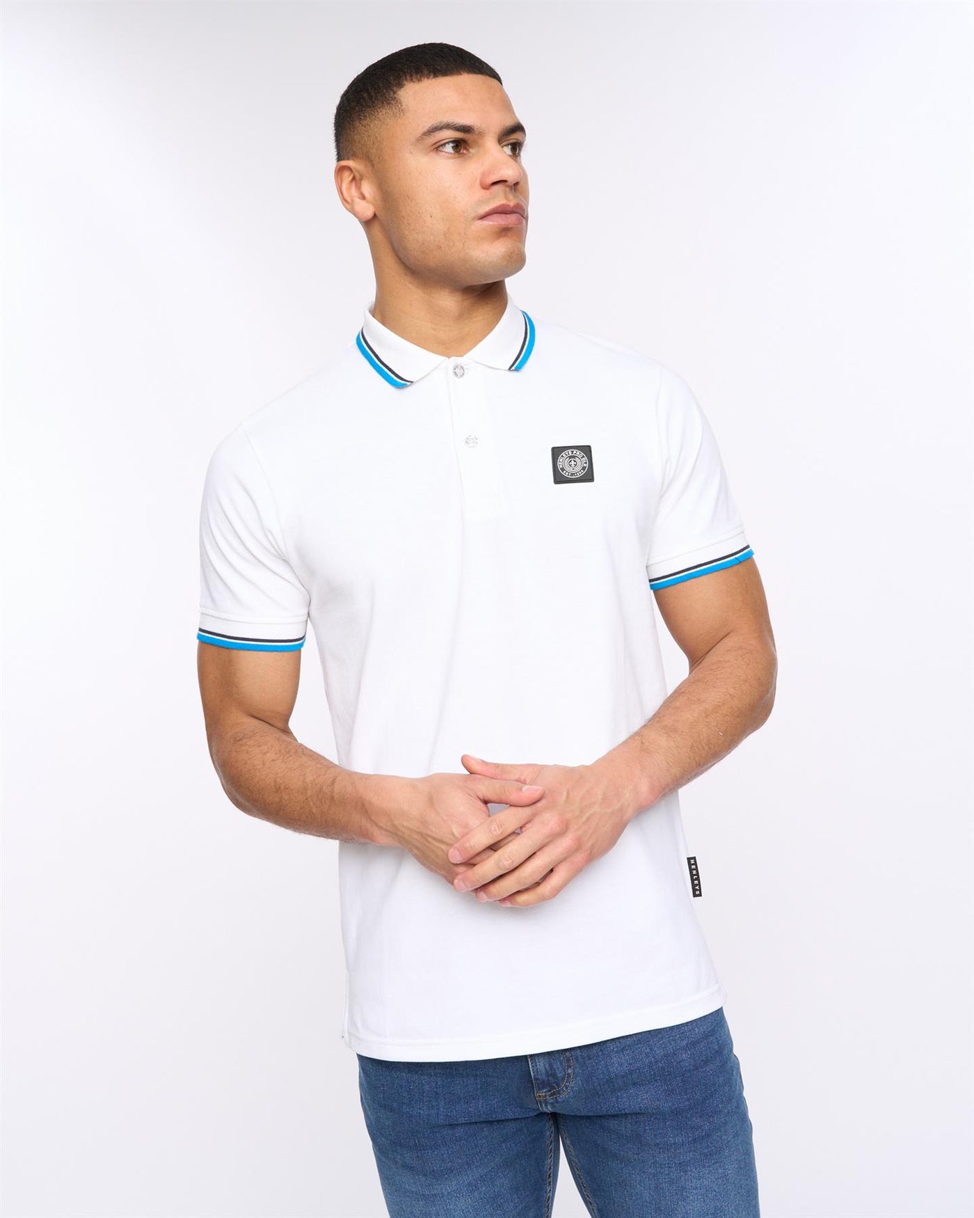 Mens Henalpha Polo Optic White