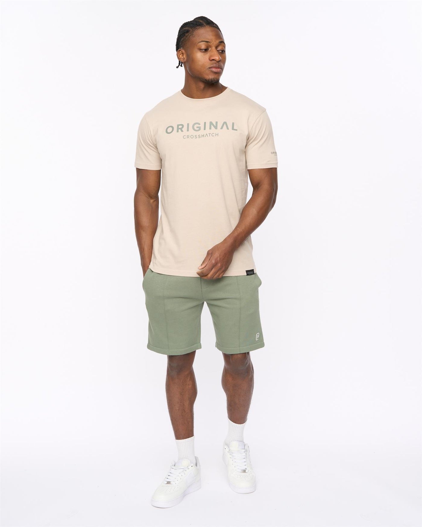 Mens Bardon Jog Shorts Olive