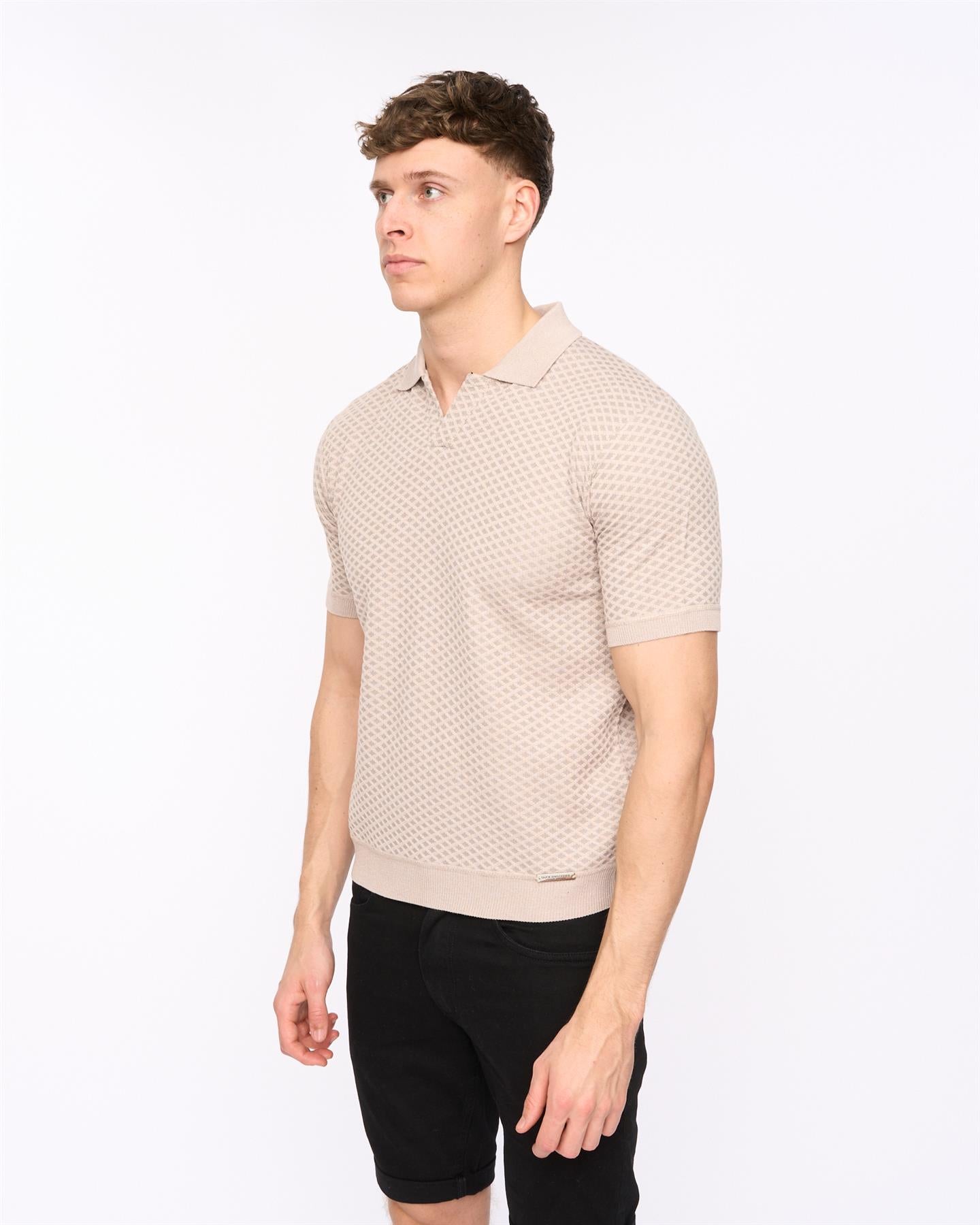 Mens Morwin Polo Stone