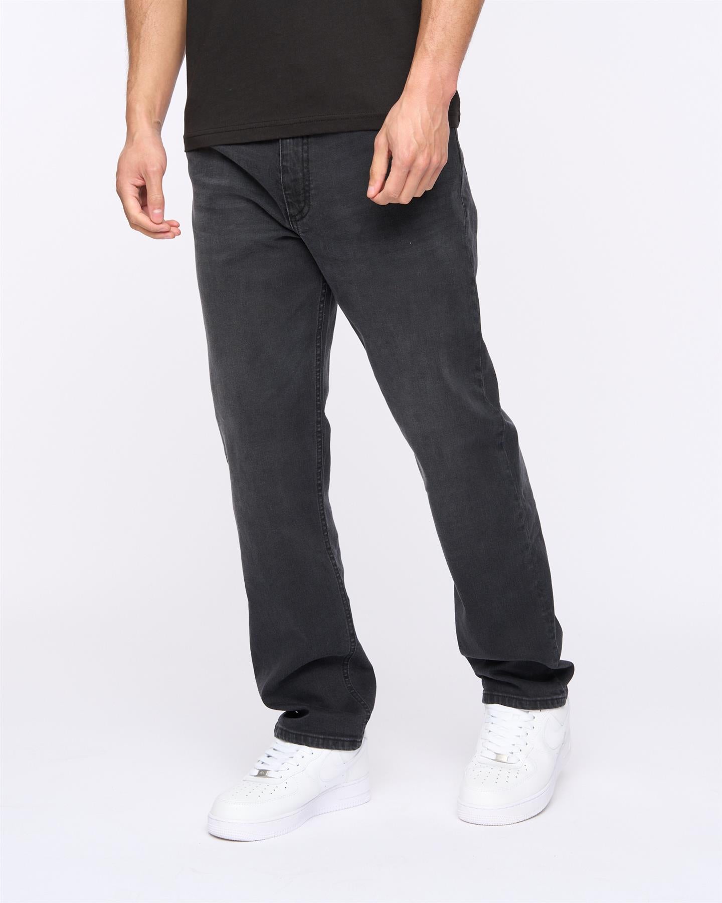 Mens Breeze Straight Fit Jeans Black Wash