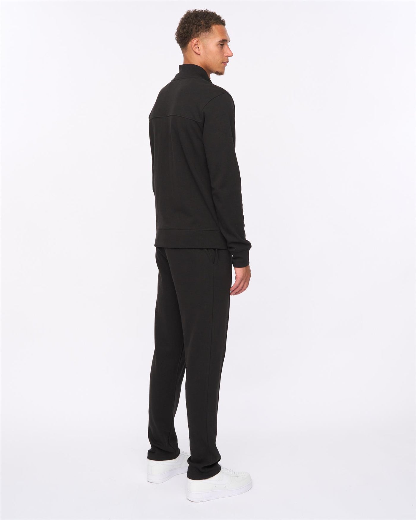 Mens Tames Zip Thru Sweat & Joggers Set Black