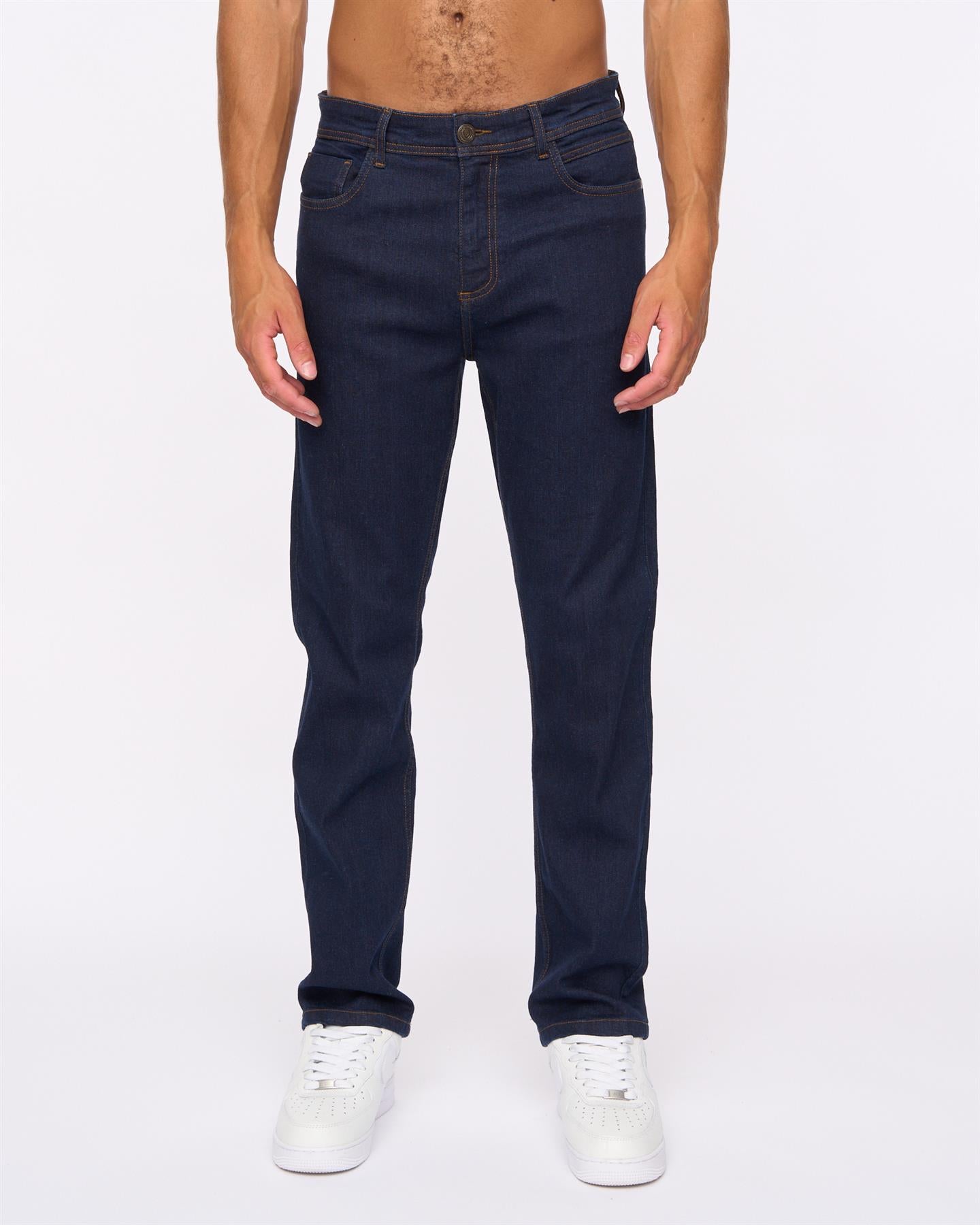 Mens Hydras Straight Leg Jeans Raw Wash
