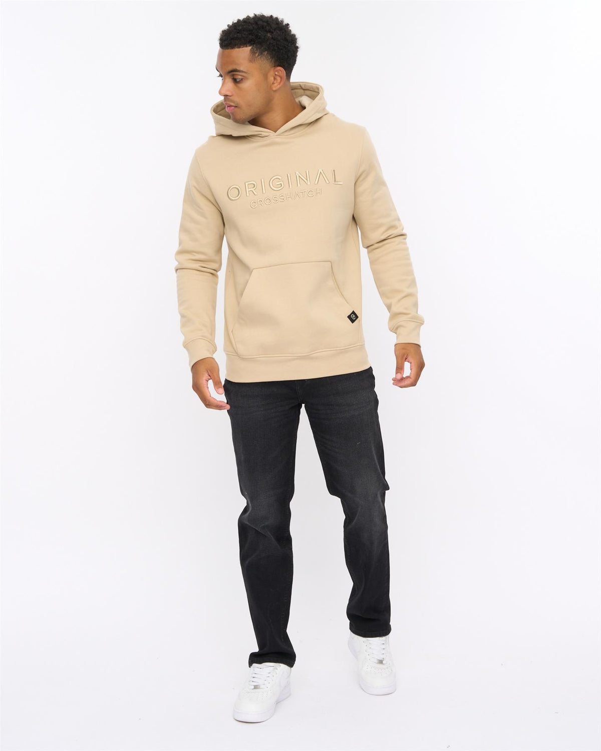 Mens Haromere Hoodie Stone