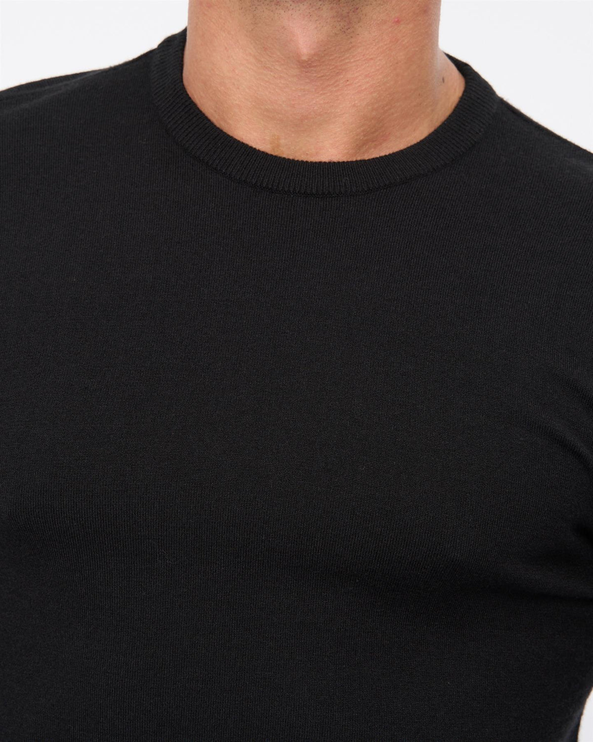 Mens Consenza Crew Knit Black