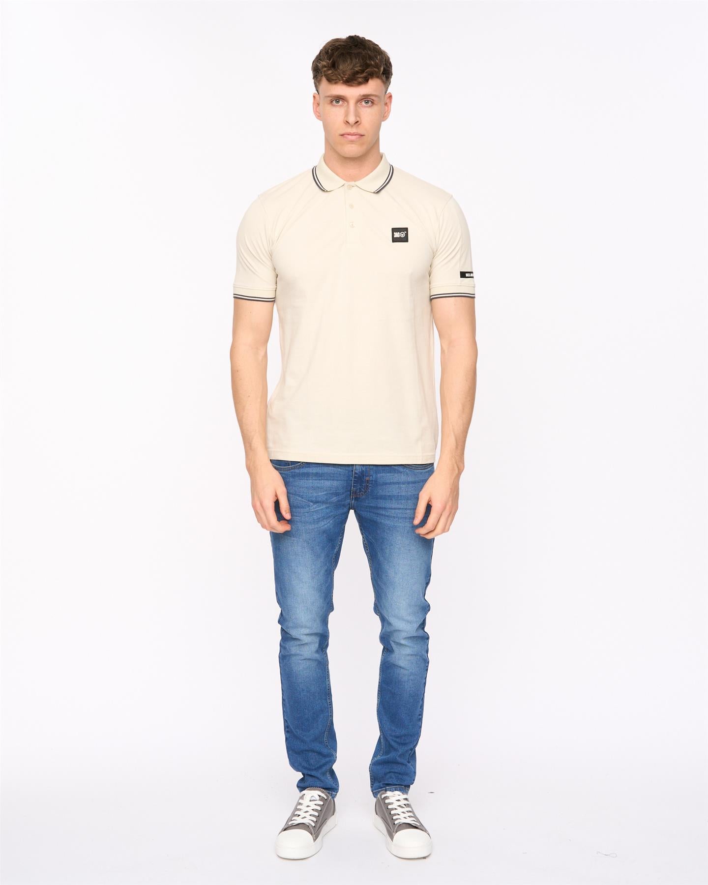 Mens Wrentham Polo Light Stone