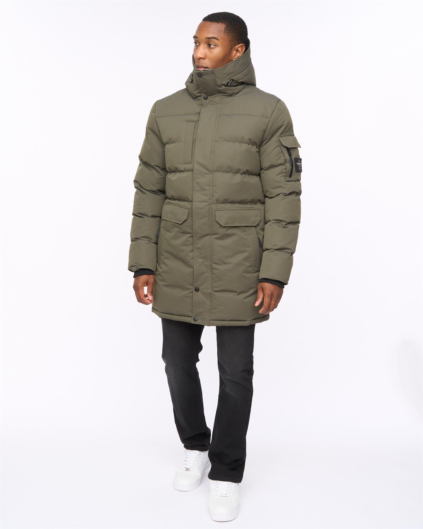 Mens Milwaka Long Jacket Olive