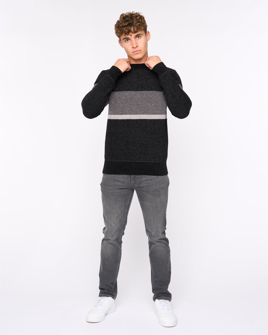 Mens  Kirkman Crew Knit Black