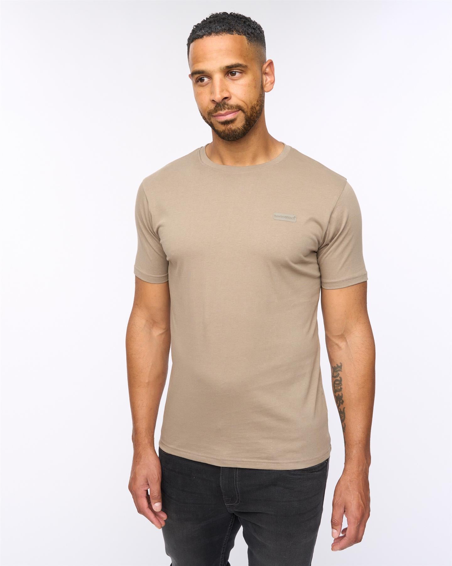 Mens Amonite T-Shirt Taupe