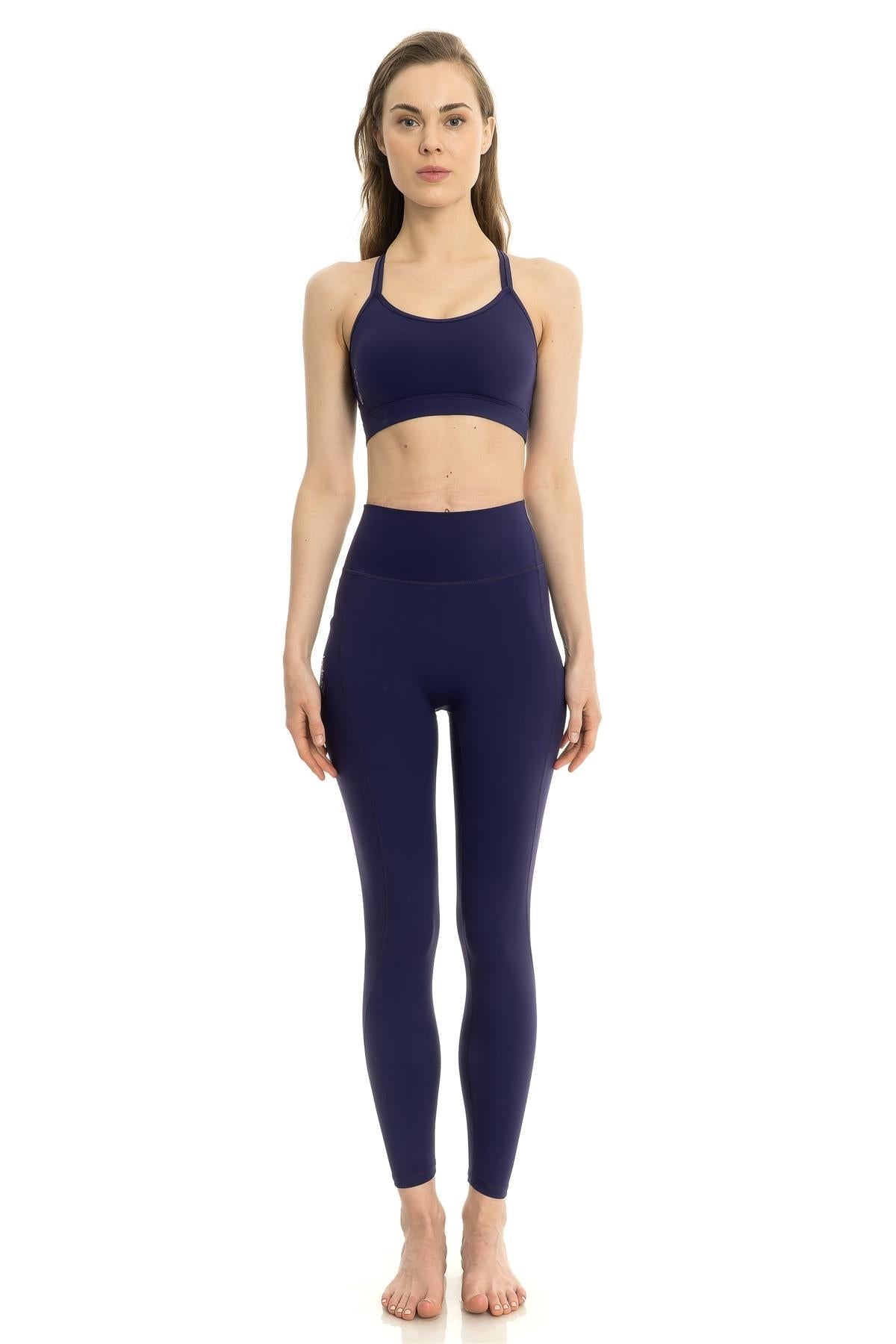 Womens Arya Pocket Leggings Navy