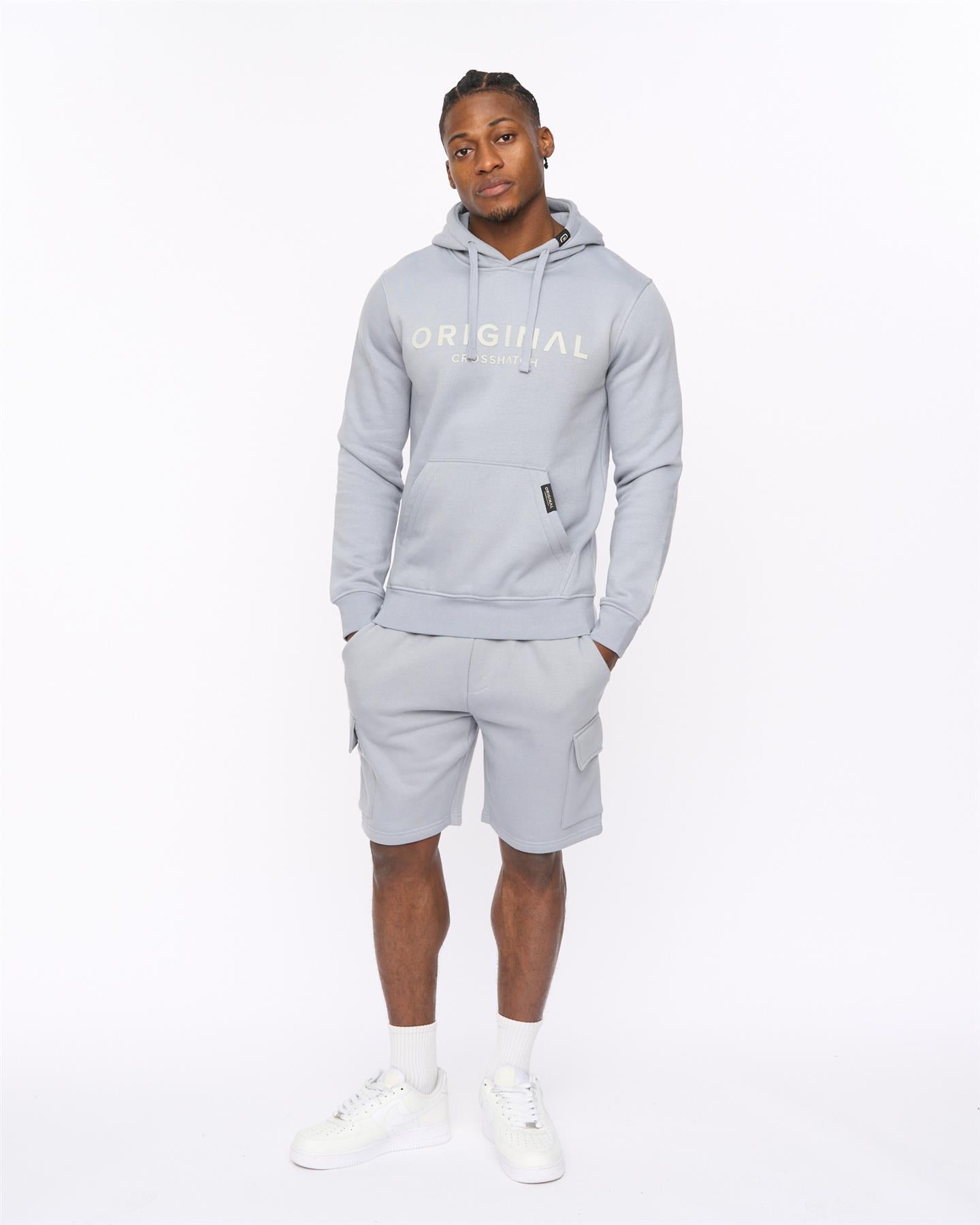 Mens Bardon Cargo Shorts Steel Blue