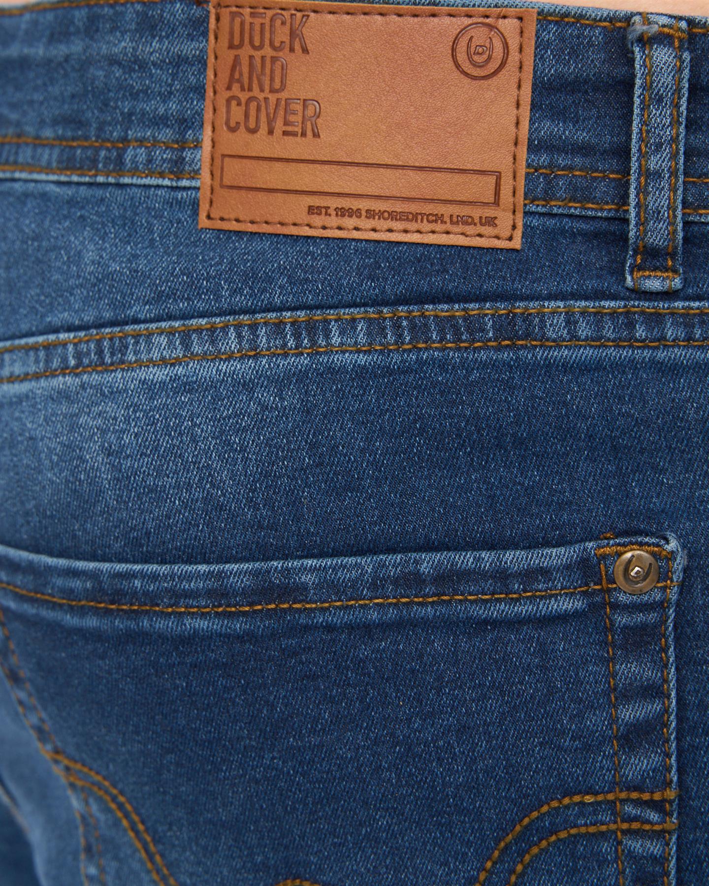 Mens Crestline Straight Leg Jeans Mid Wash