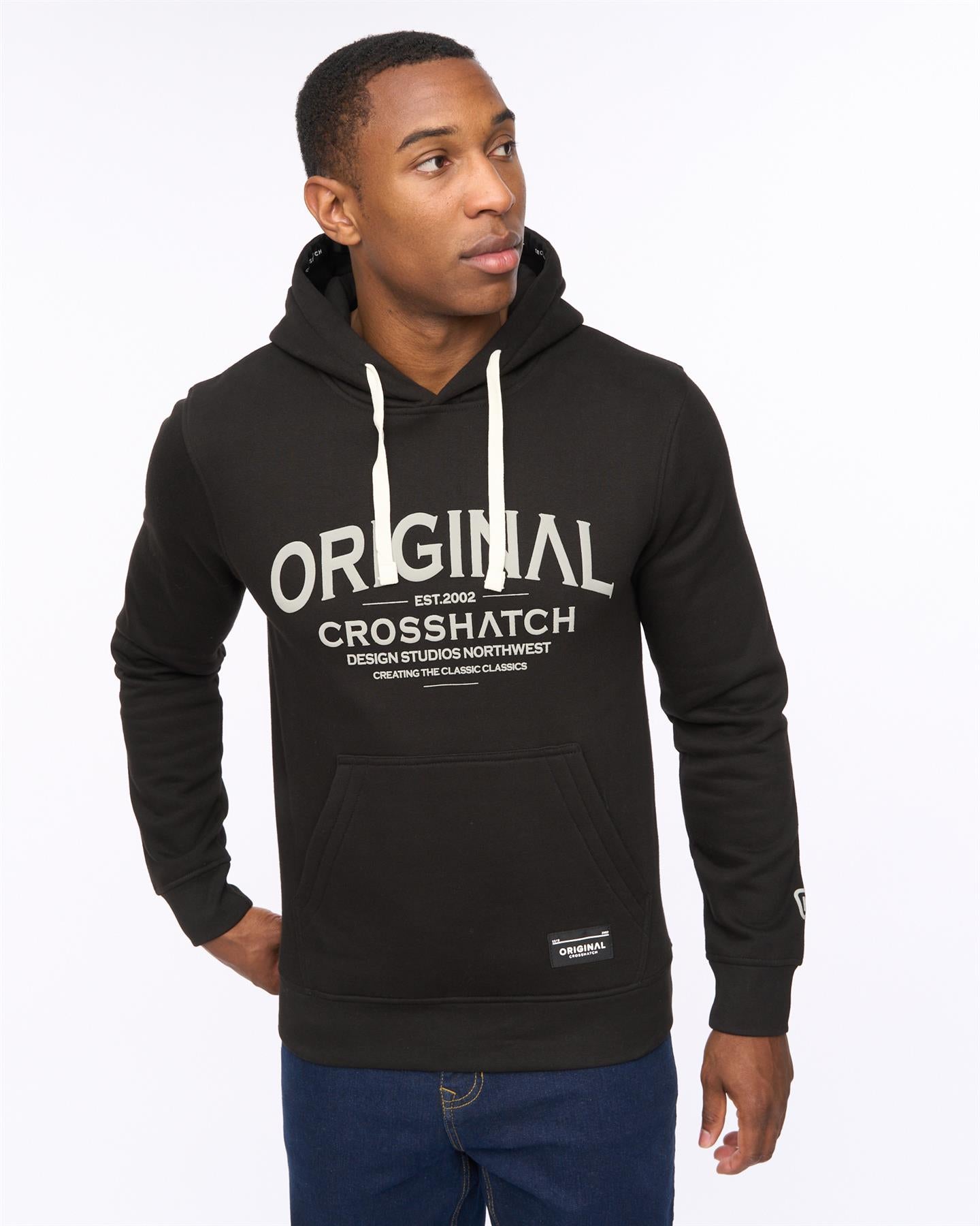 Mens Vintarge Hoodie Black